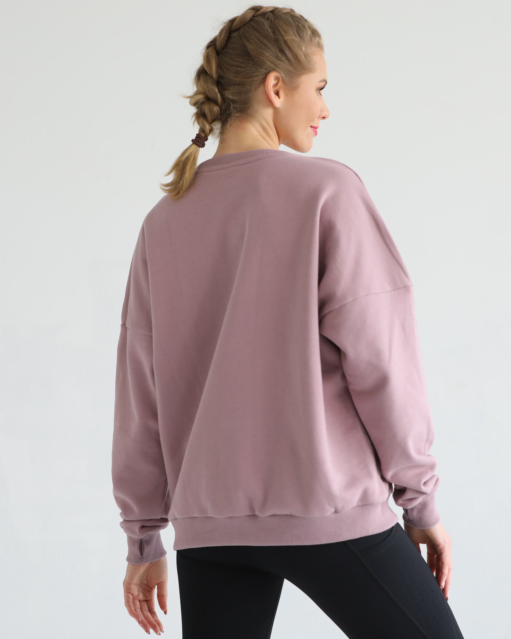 Oversized nursing pregnancy sweatshirt with zippers, sweat and milk