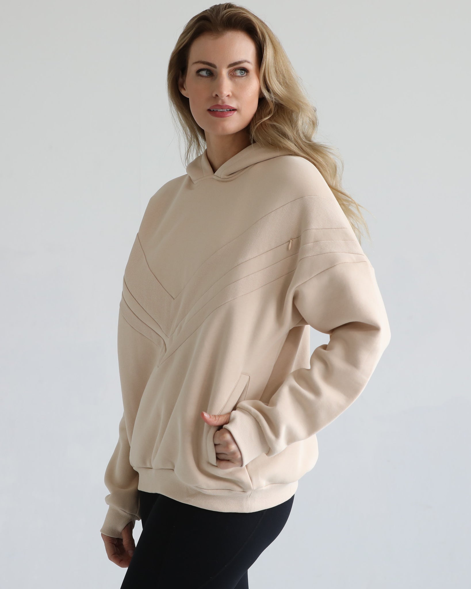 Oversized nursing and pregnancy hoodie, sweat and milk