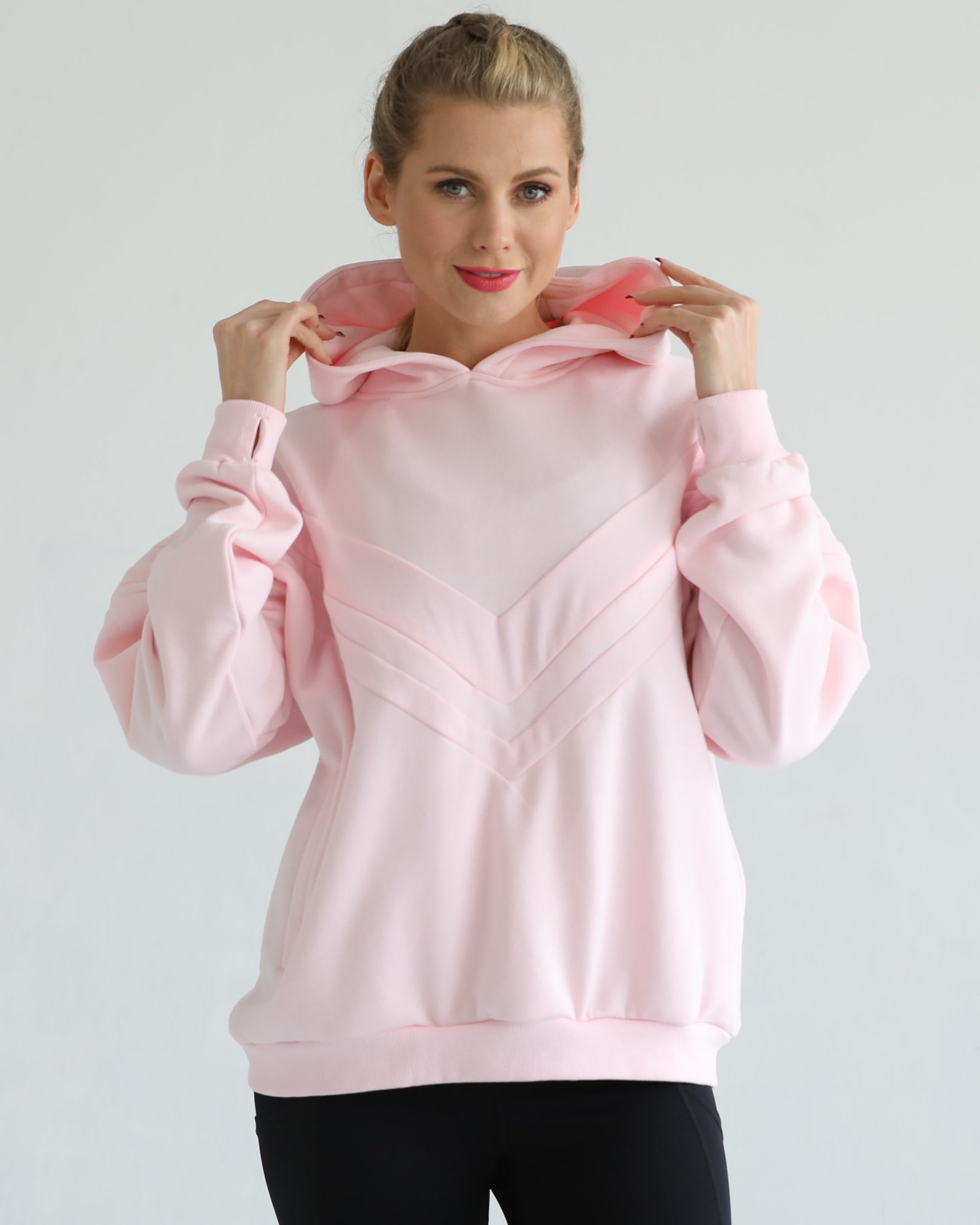 Oversized nursing and pregnancy hoodie, sweat and milk