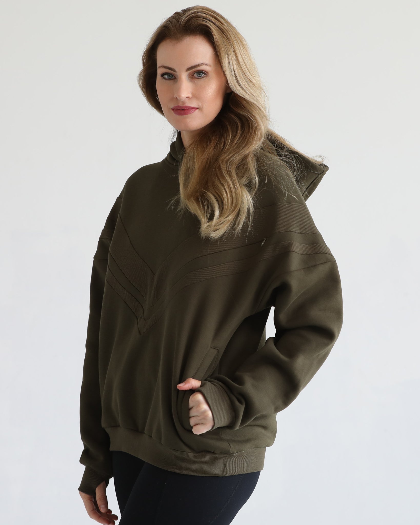 Oversized nursing and pregnancy hoodie, sweat and milk