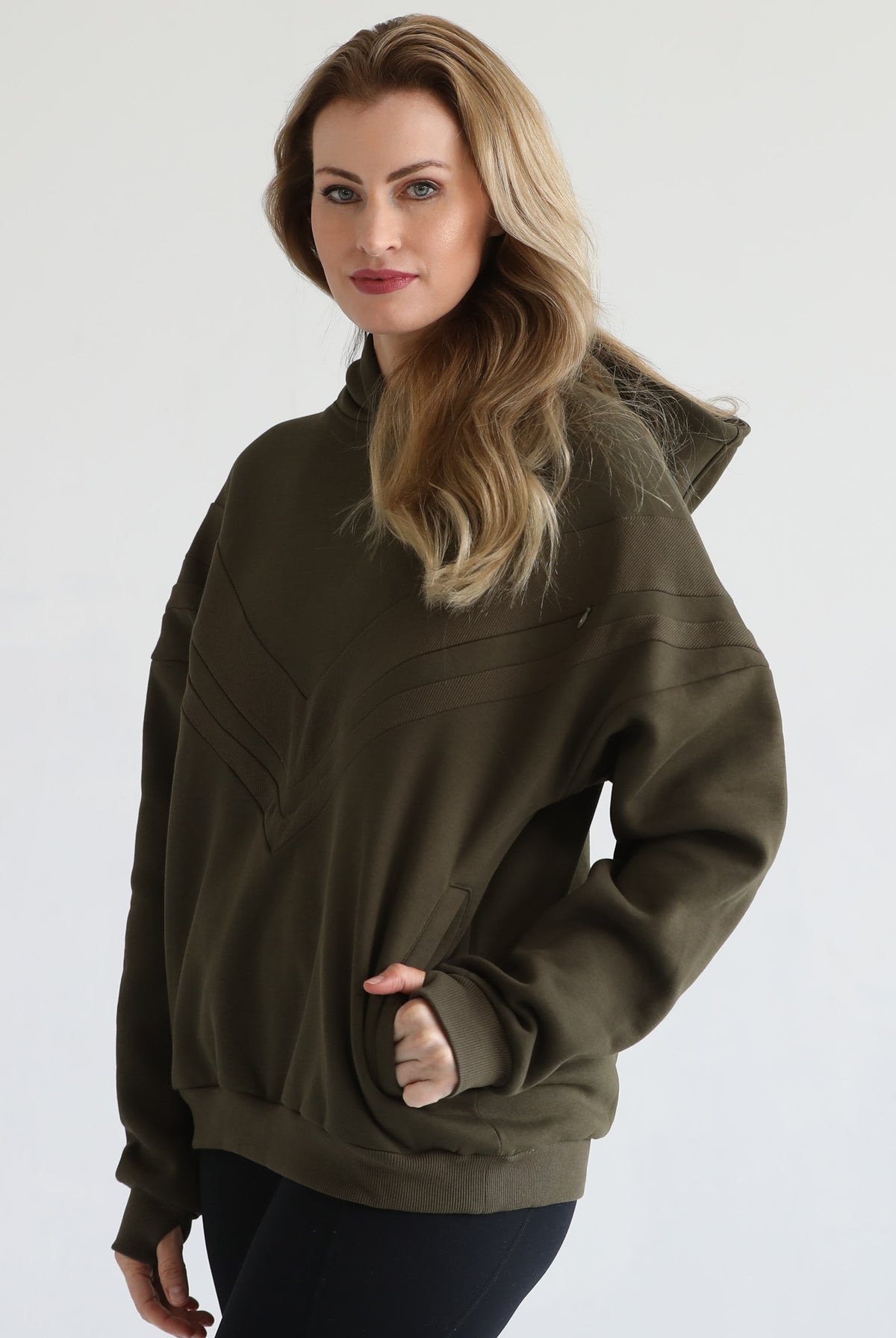Oversized nursing and pregnancy hoodie, sweat and milk