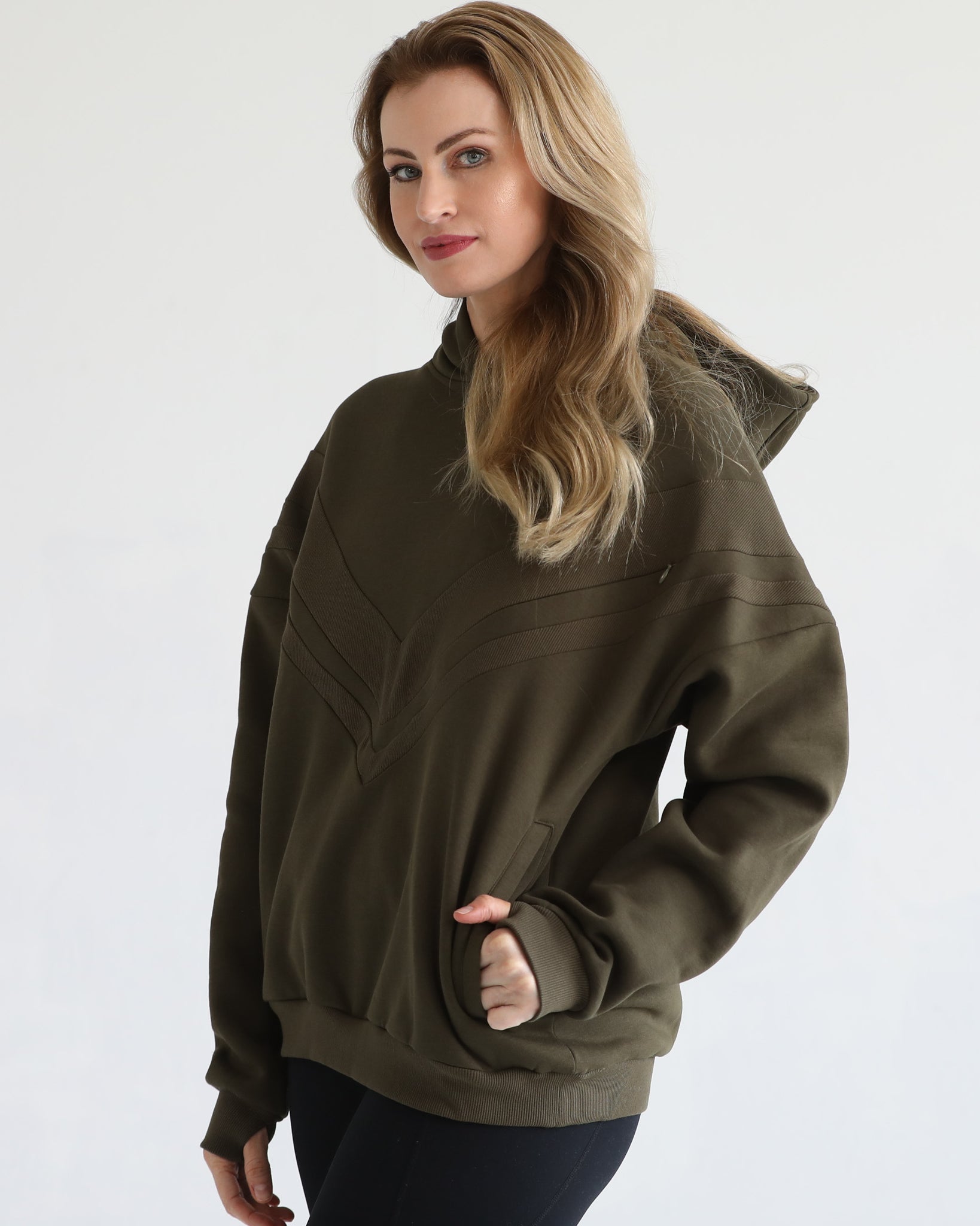 Oversized nursing and pregnancy hoodie, sweat and milk