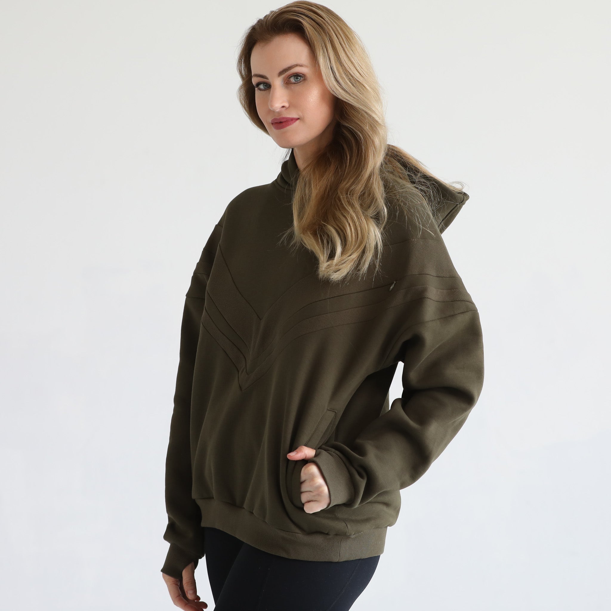 Oversized nursing and pregnancy hoodie, sweat and milk
