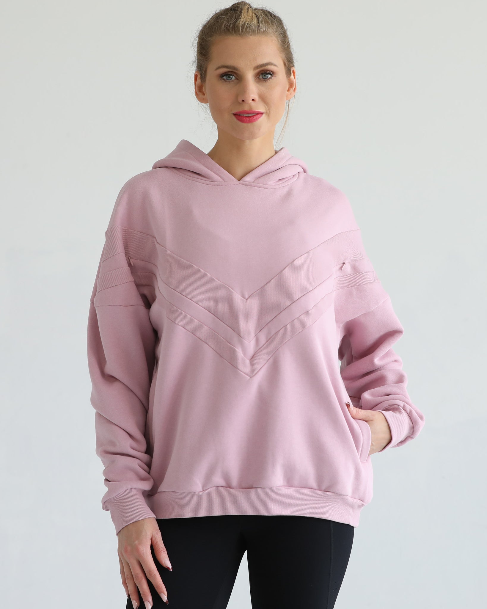 Oversized nursing and pregnancy hoodie, sweat and milk