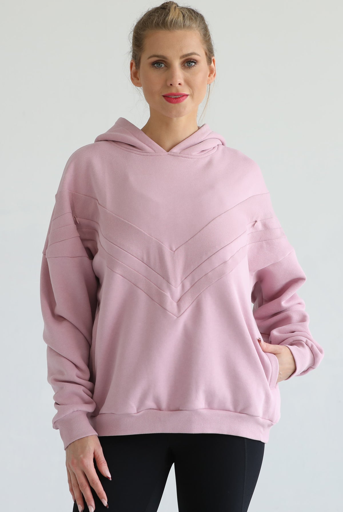 Oversized nursing and pregnancy hoodie, sweat and milk