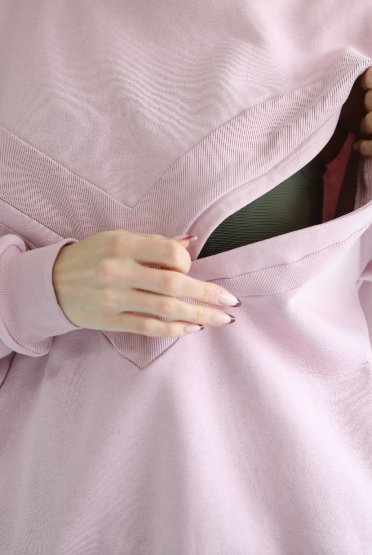 Oversized nursing and pregnancy hoodie, sweat and milk