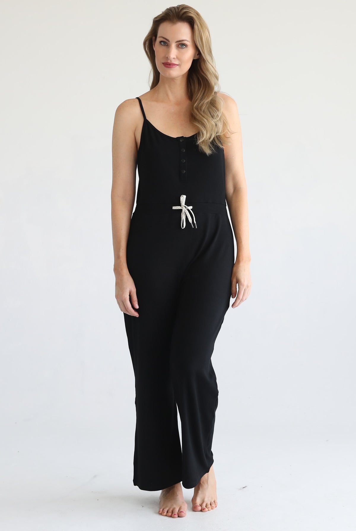 Nursing friendly jump suit, wide legged, sweat and milk