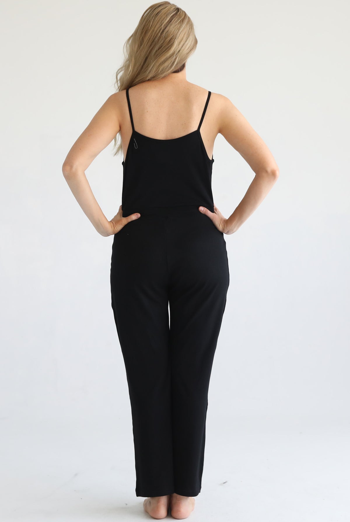 Nursing friendly jump suit, wide legged, sweat and milk