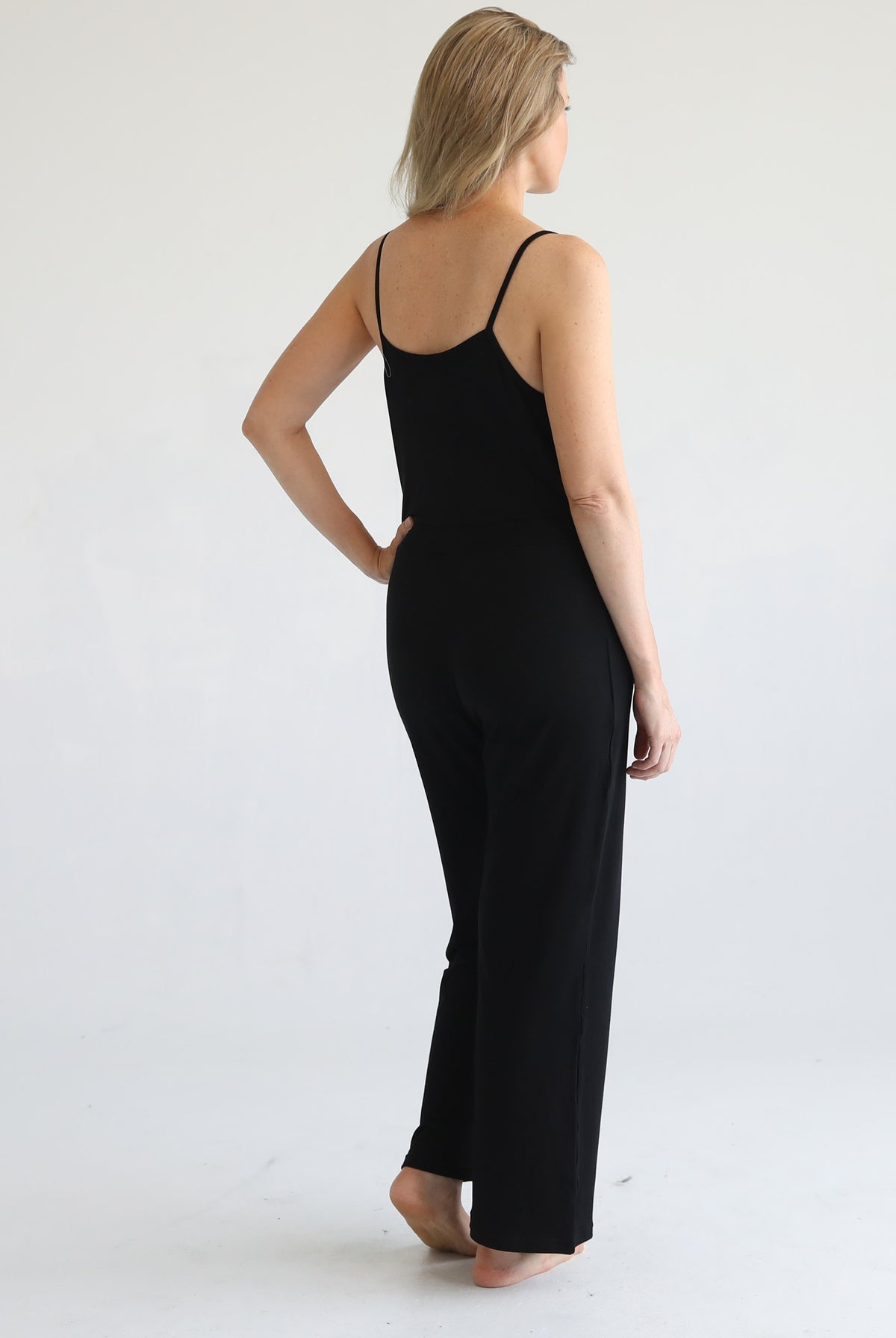 Nursing friendly jump suit, wide legged, sweat and milk