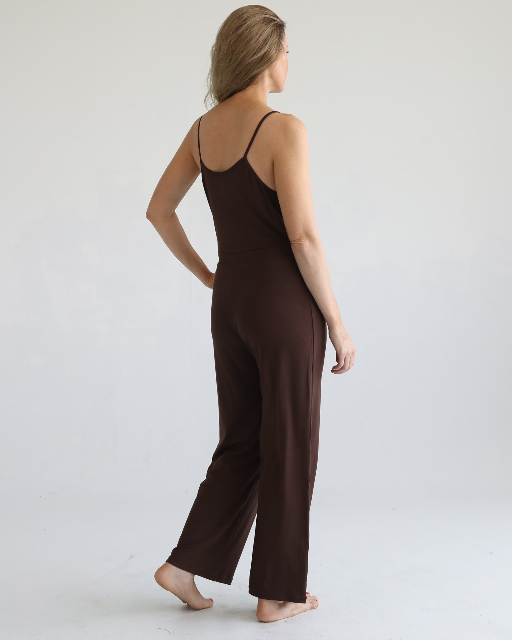 Nursing friendly jump suit, wide legged, sweat and milk