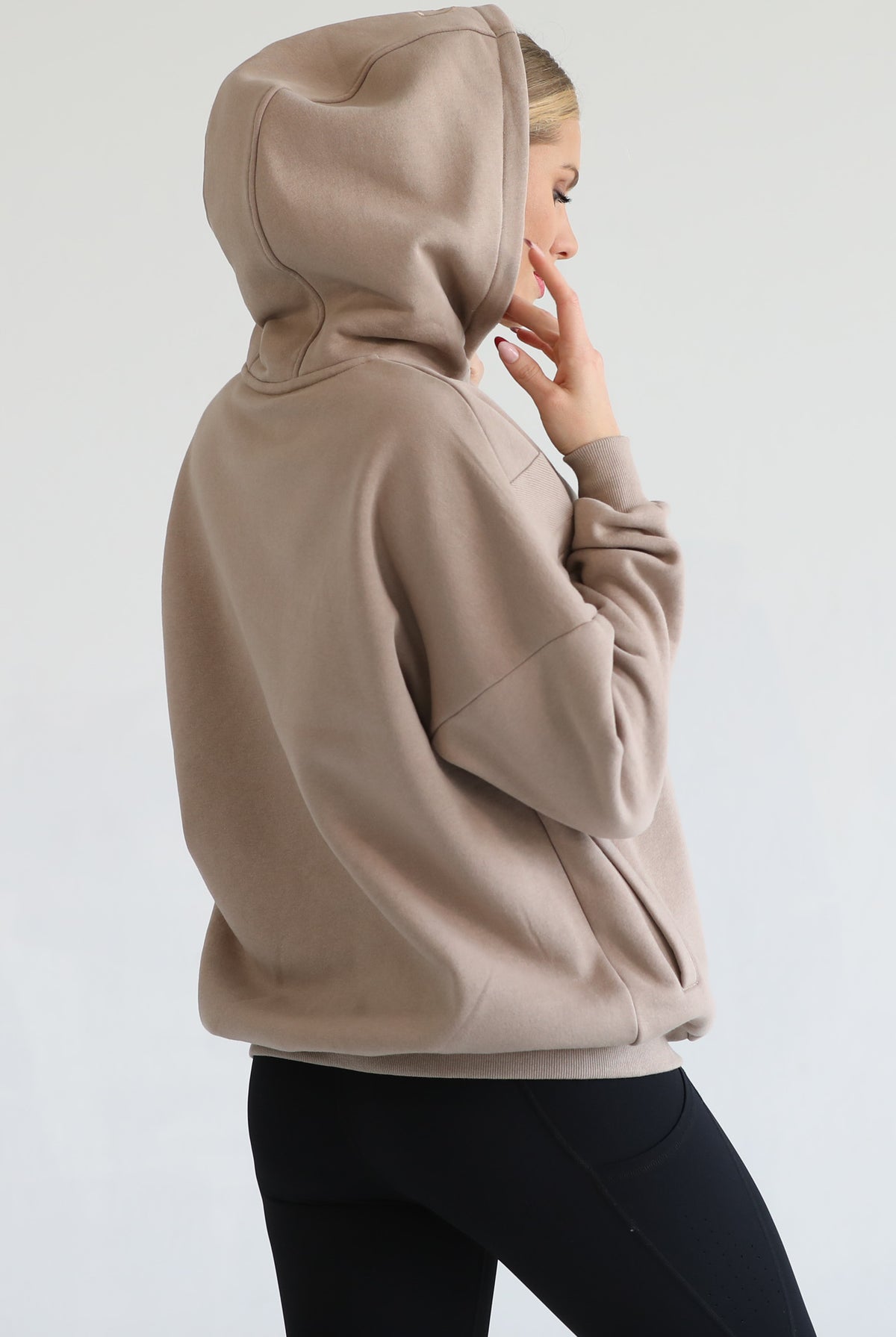 Oversized nursing and pregnancy hoodie, sweat and milk