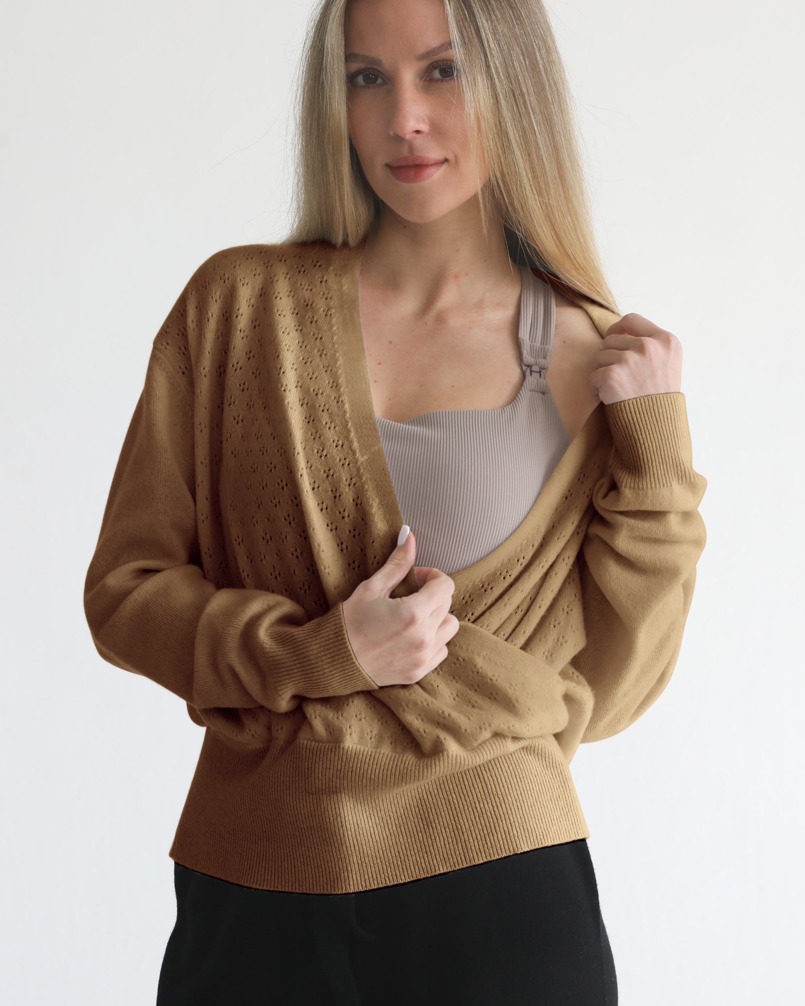 nursing cashmere sweater
