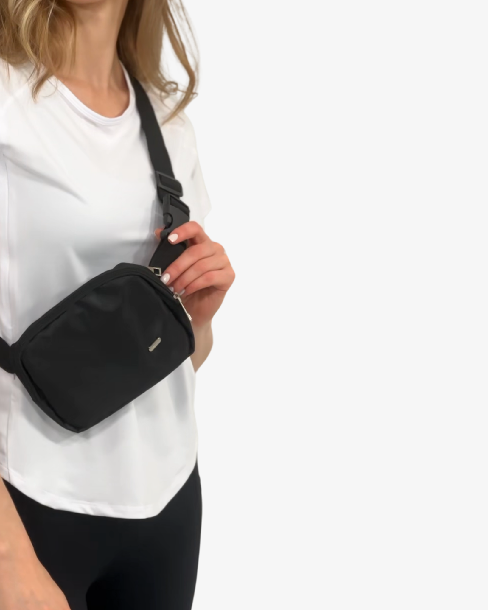 belt bag, sweat and milk