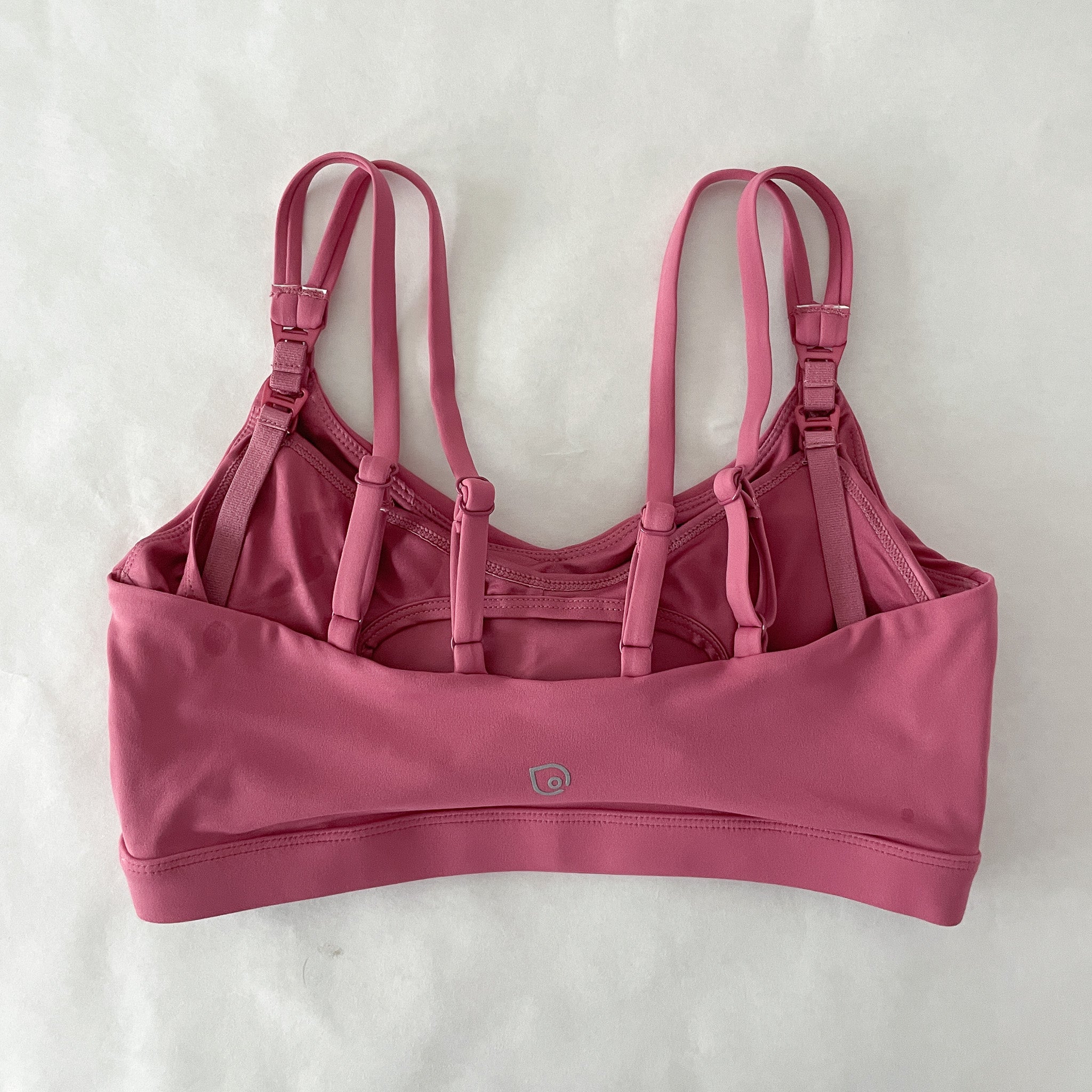 Emily medium impact nursing and pumping sports bra, sweat and milk