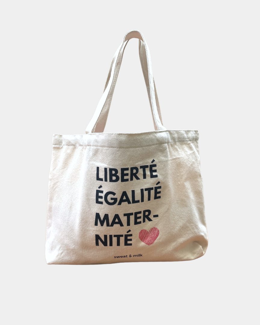 Sweat & Milk tote bag, diaper canvas tote bag, mom bag, diaper bag