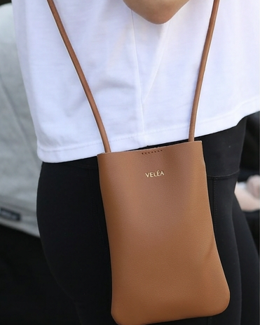 Velea crossbody mini bag, sweat and milk