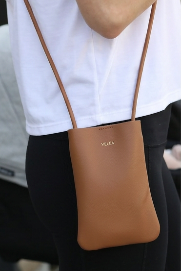 Velea crossbody mini bag, sweat and milk