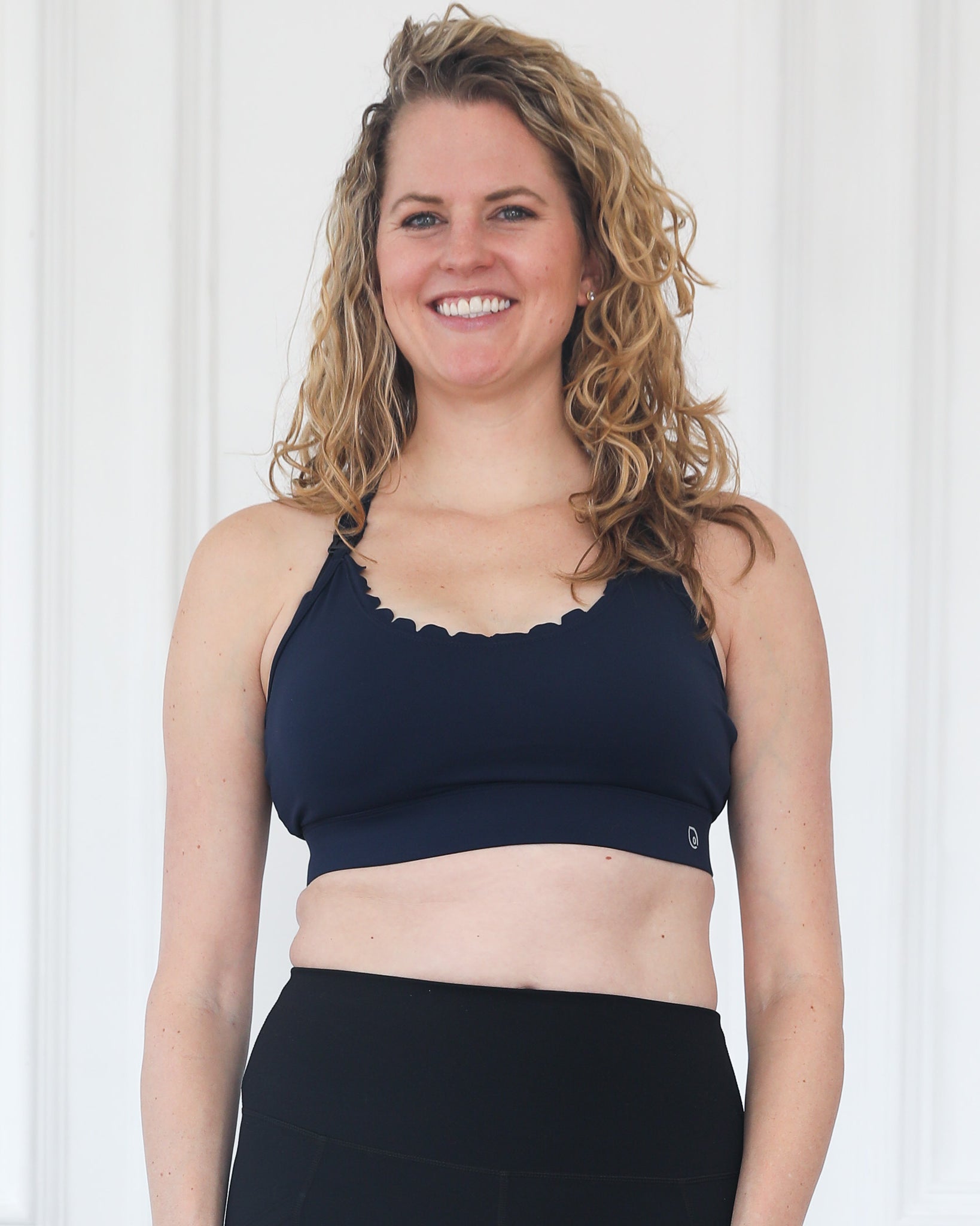 Lucie Nursing Sports Bra, High Impact, Supportive, largest chest, running, navy, Sweat and Milk