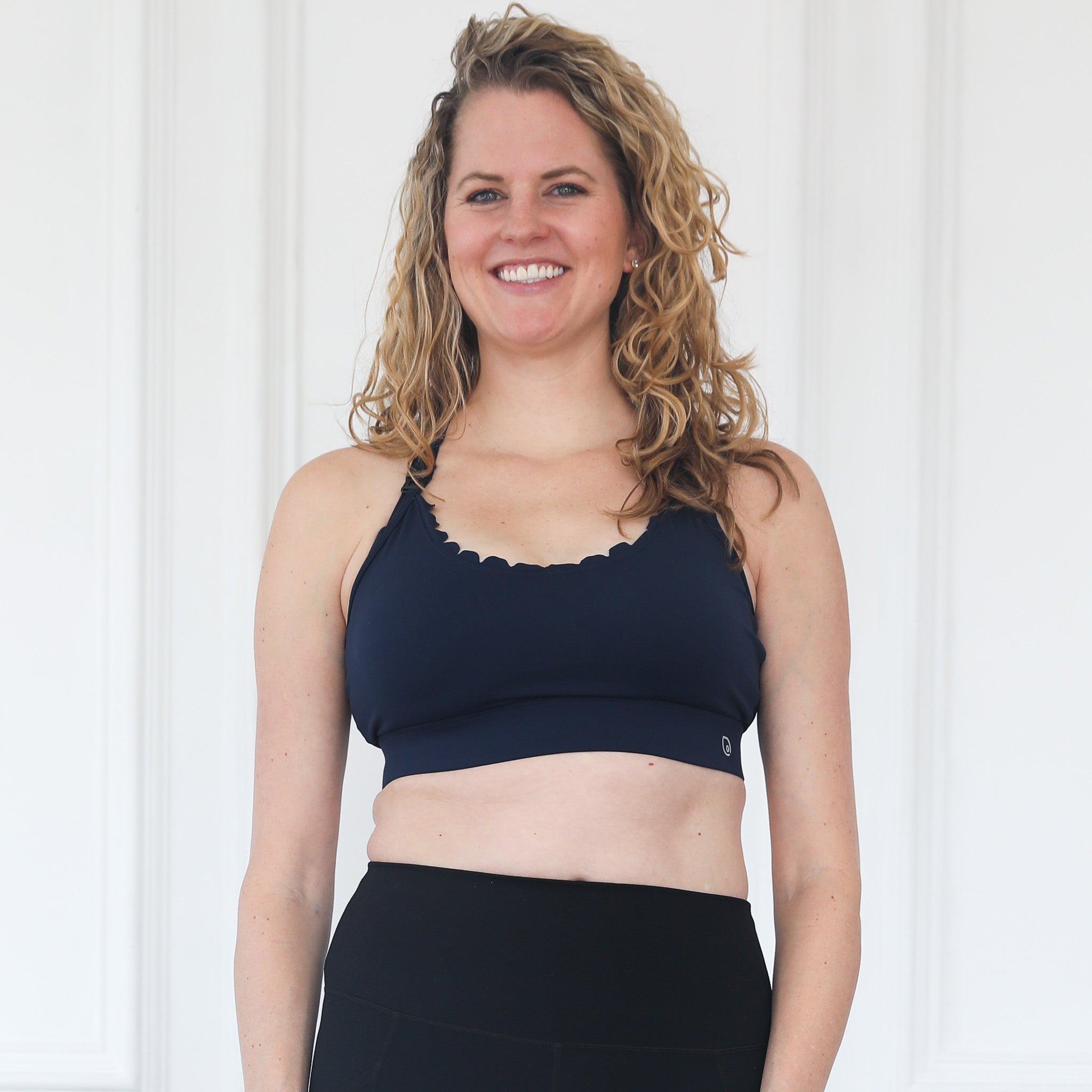 Lucie Nursing Sports Bra, High Impact, Supportive, largest chest, running, navy, Sweat and Milk