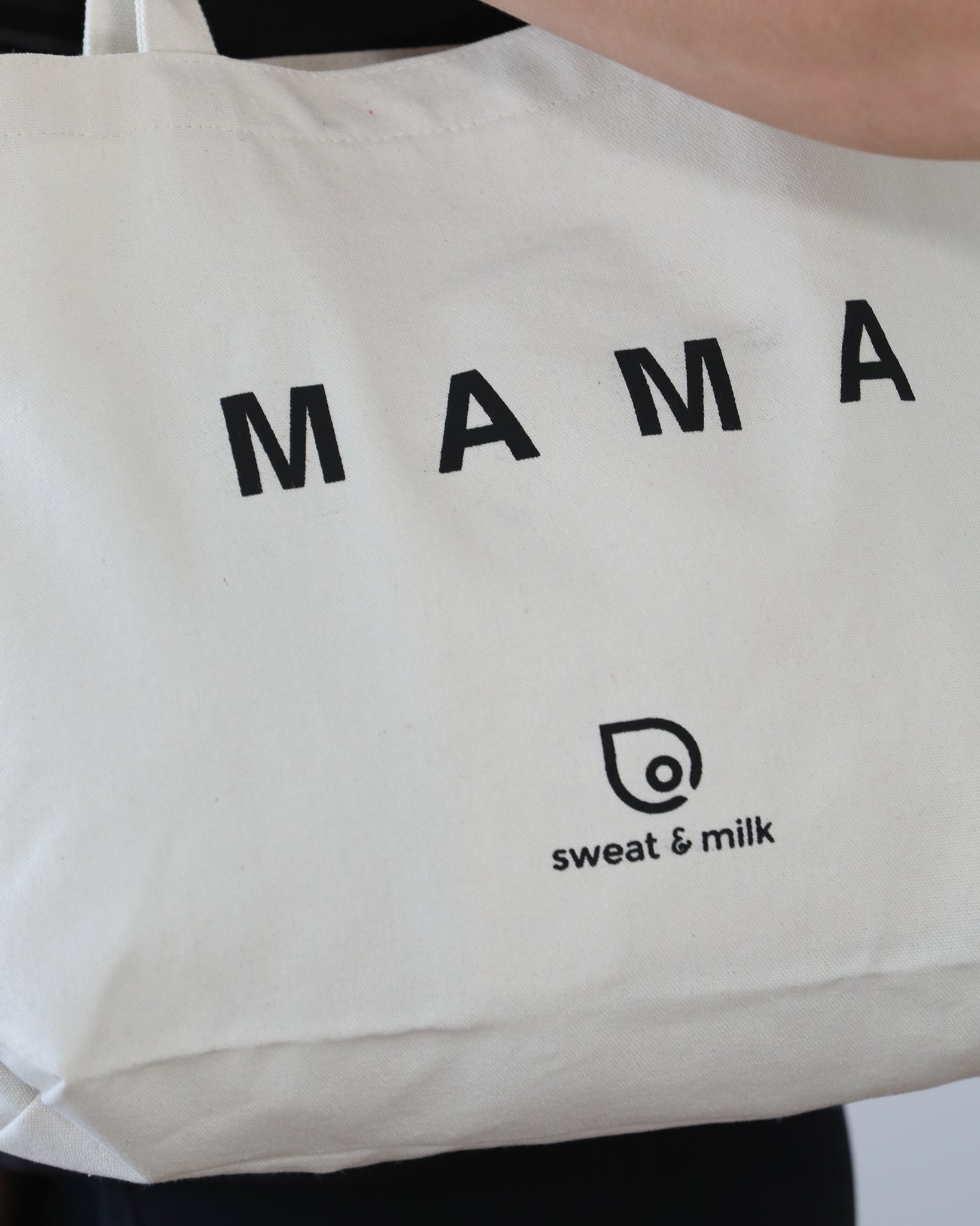 Sweat & Milk tote bag, diaper canvas tote bag, mom bag, diaper bag