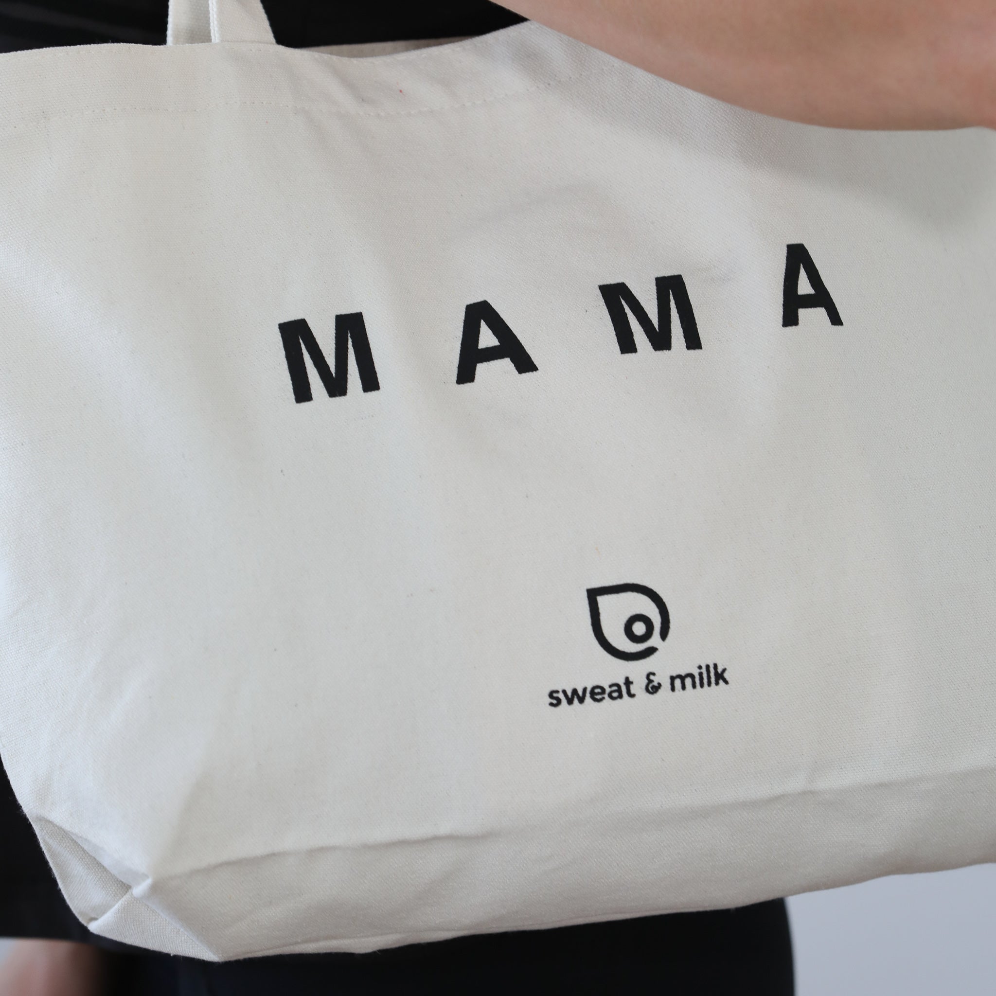 Sweat & Milk tote bag, diaper canvas tote bag, mom bag, diaper bag