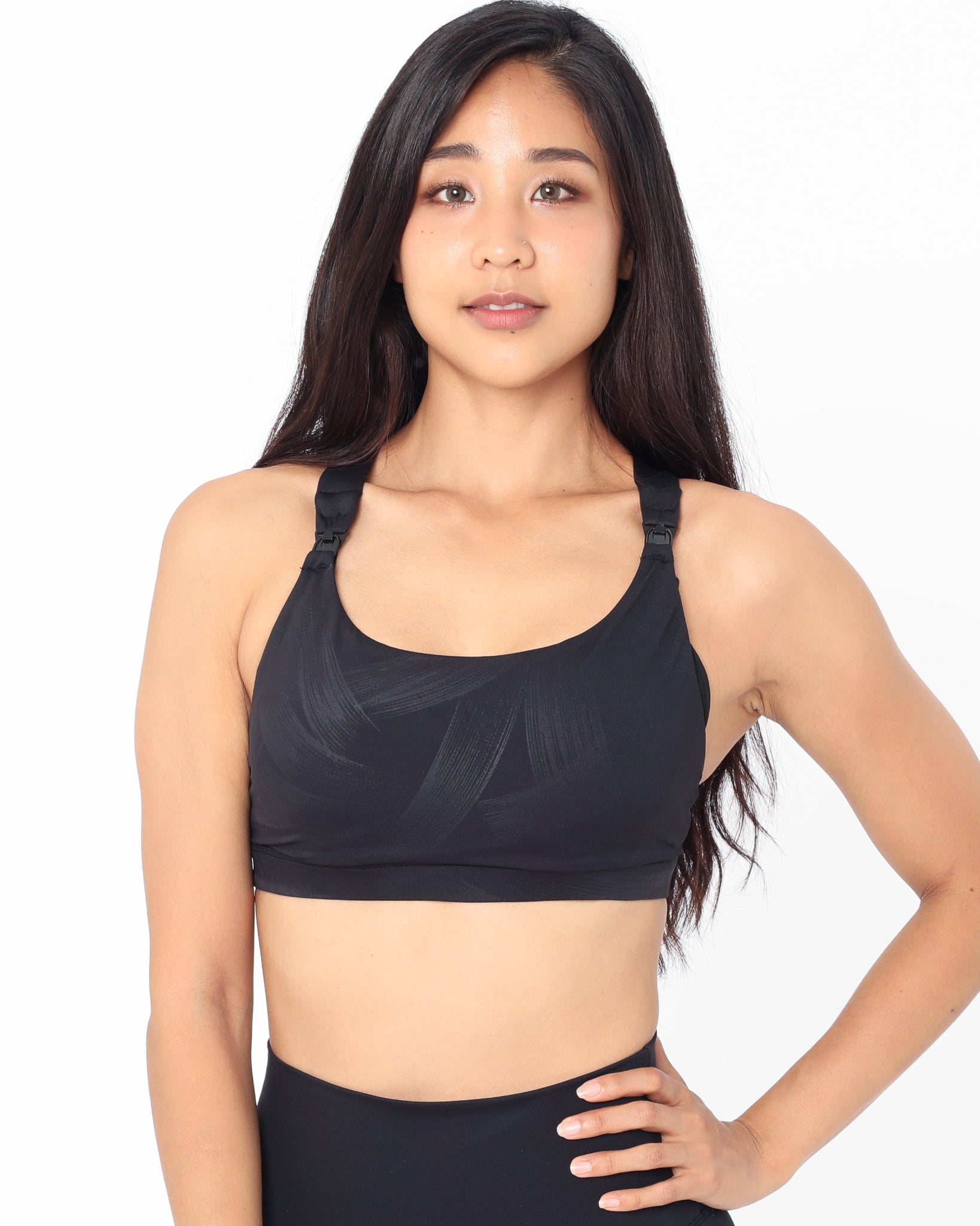 Venice 2 High Impact Nursing and pumping Sports Bra, clip down nursing bra, large cups, adjustable, Sweat and Milk