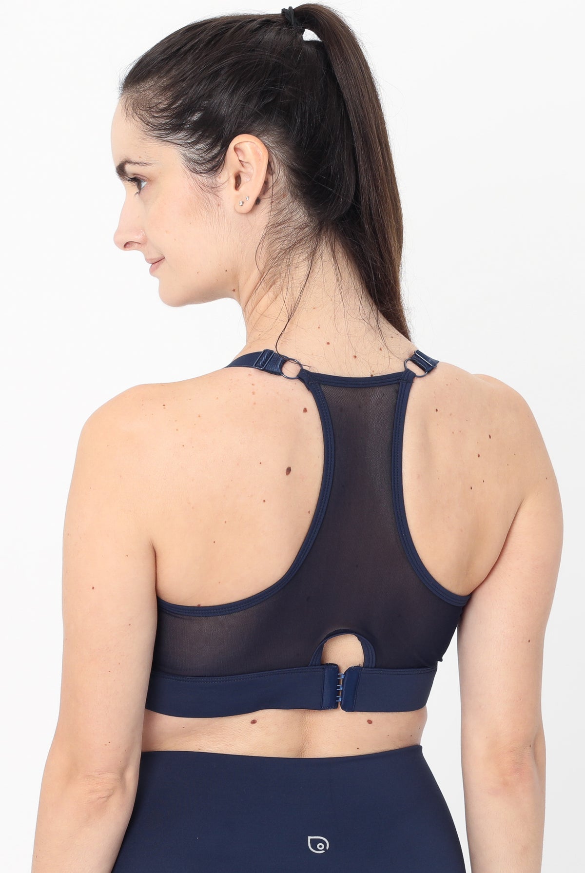 Lucie Nursing Sports Bra, High Impact, Supportive, largest chest, running, navy, Sweat and Milk