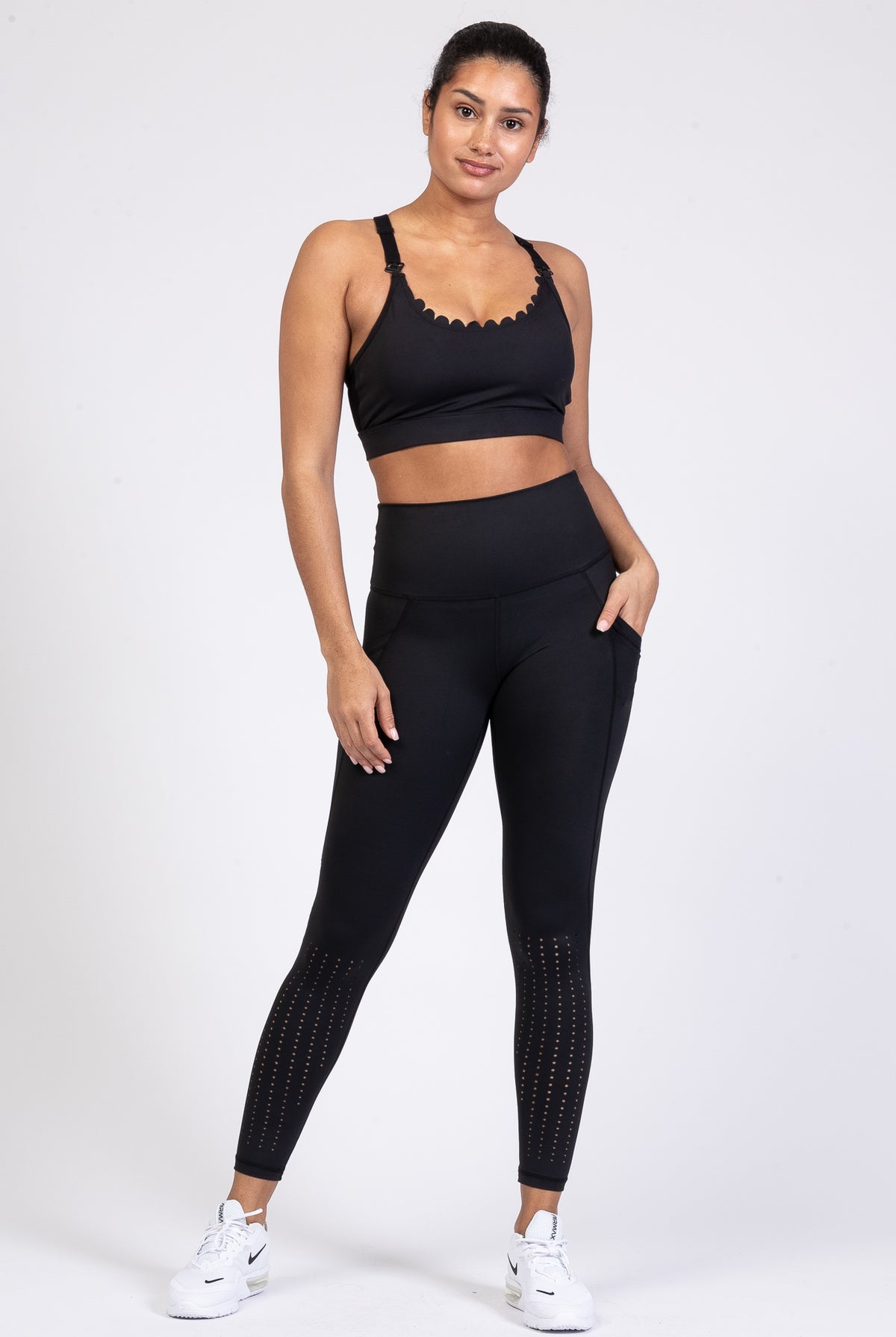 Lucie Nursing Sports Bra, High Impact, Supportive, largest chest, running, black