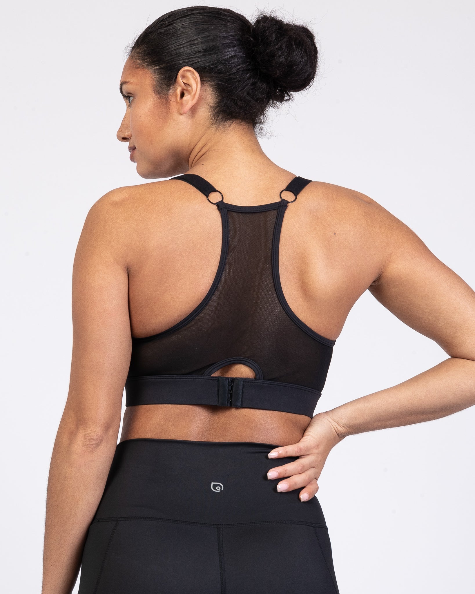 Lucie Nursing Sports Bra, High Impact, Supportive, largest chest, running, black