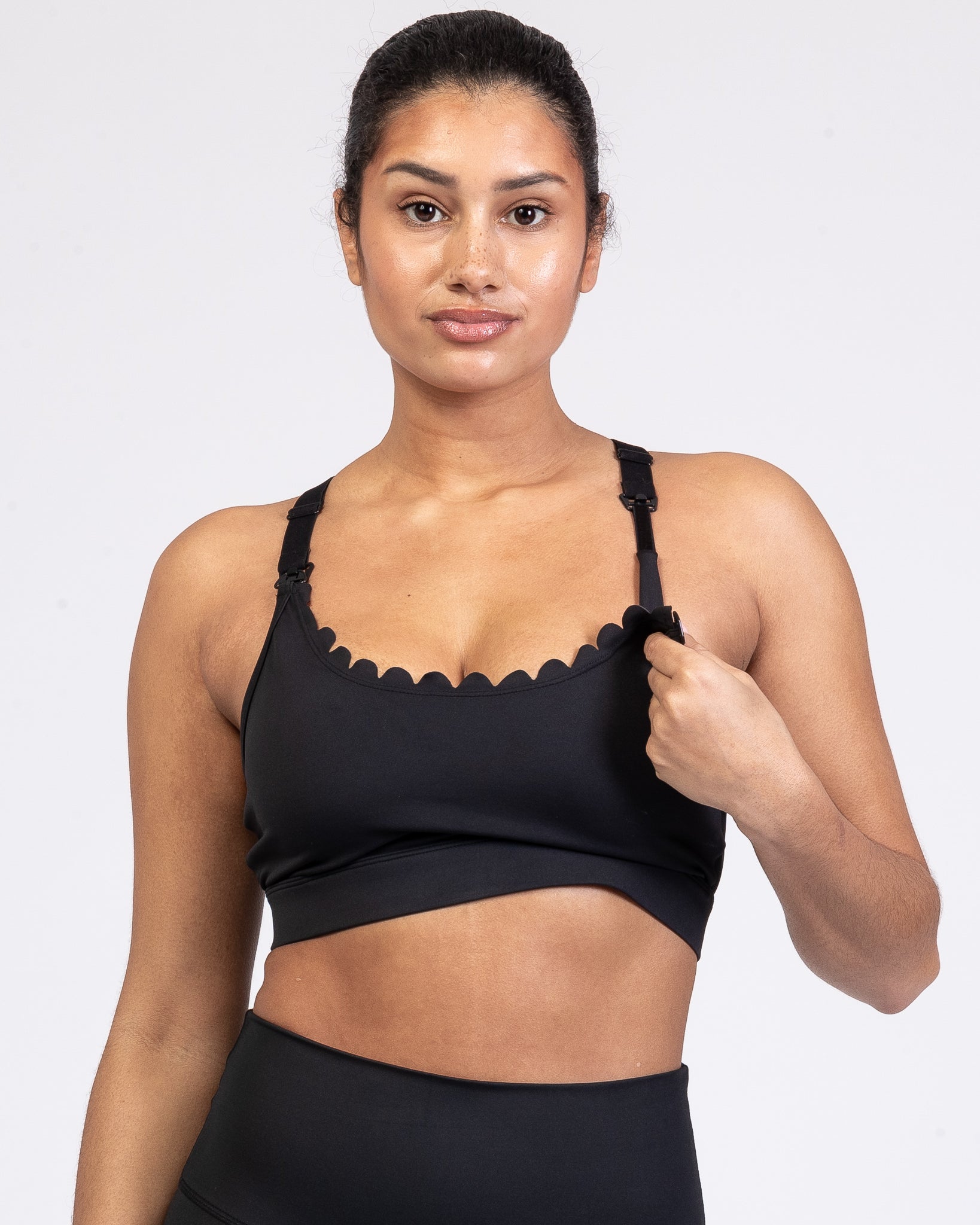 Lucie Nursing Sports Bra, High Impact, Supportive, largest chest, running, black