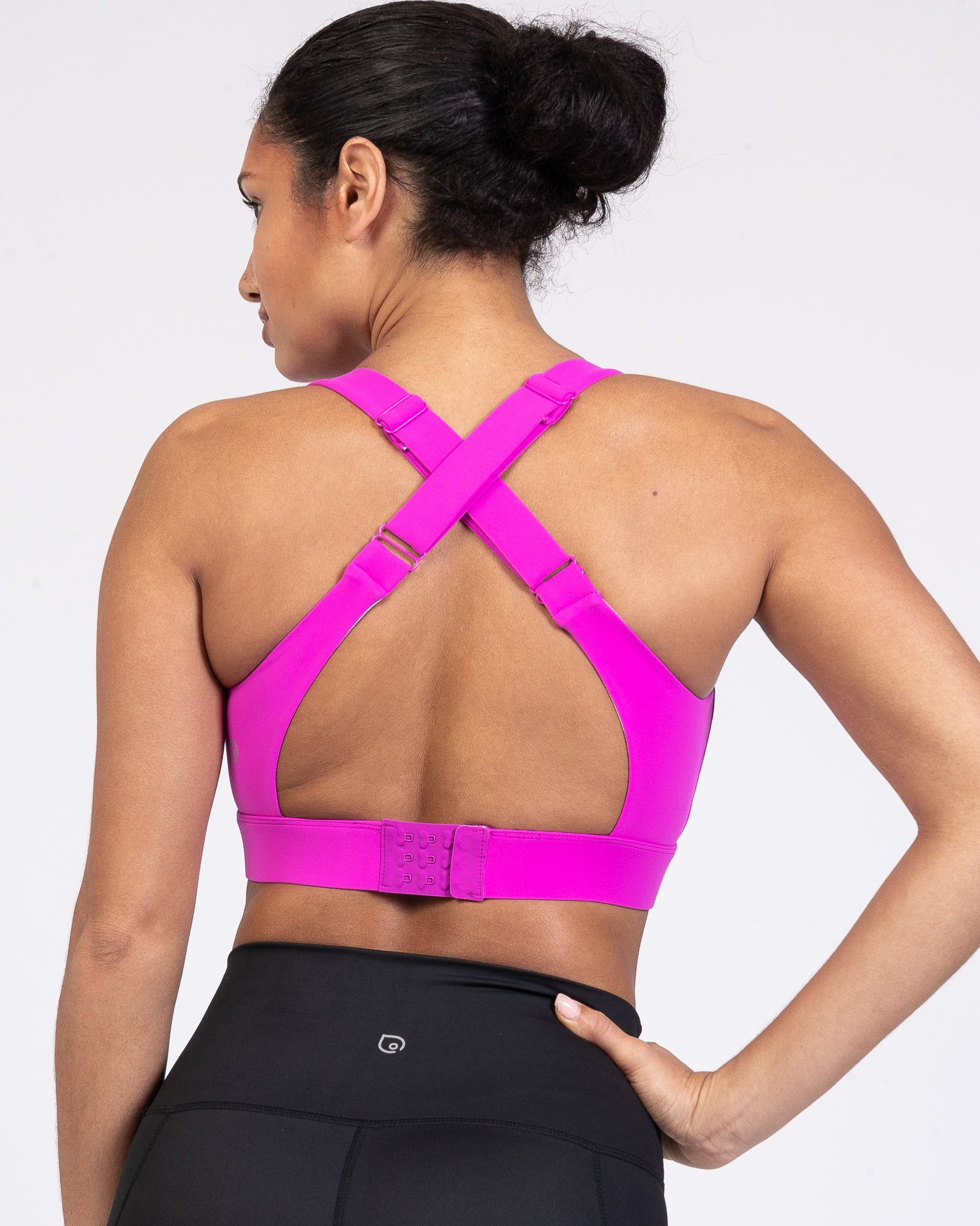 Venice 3 High Impact nursing sports bra for DDD cup, big chested, dragon fruit, Sweat and Milk