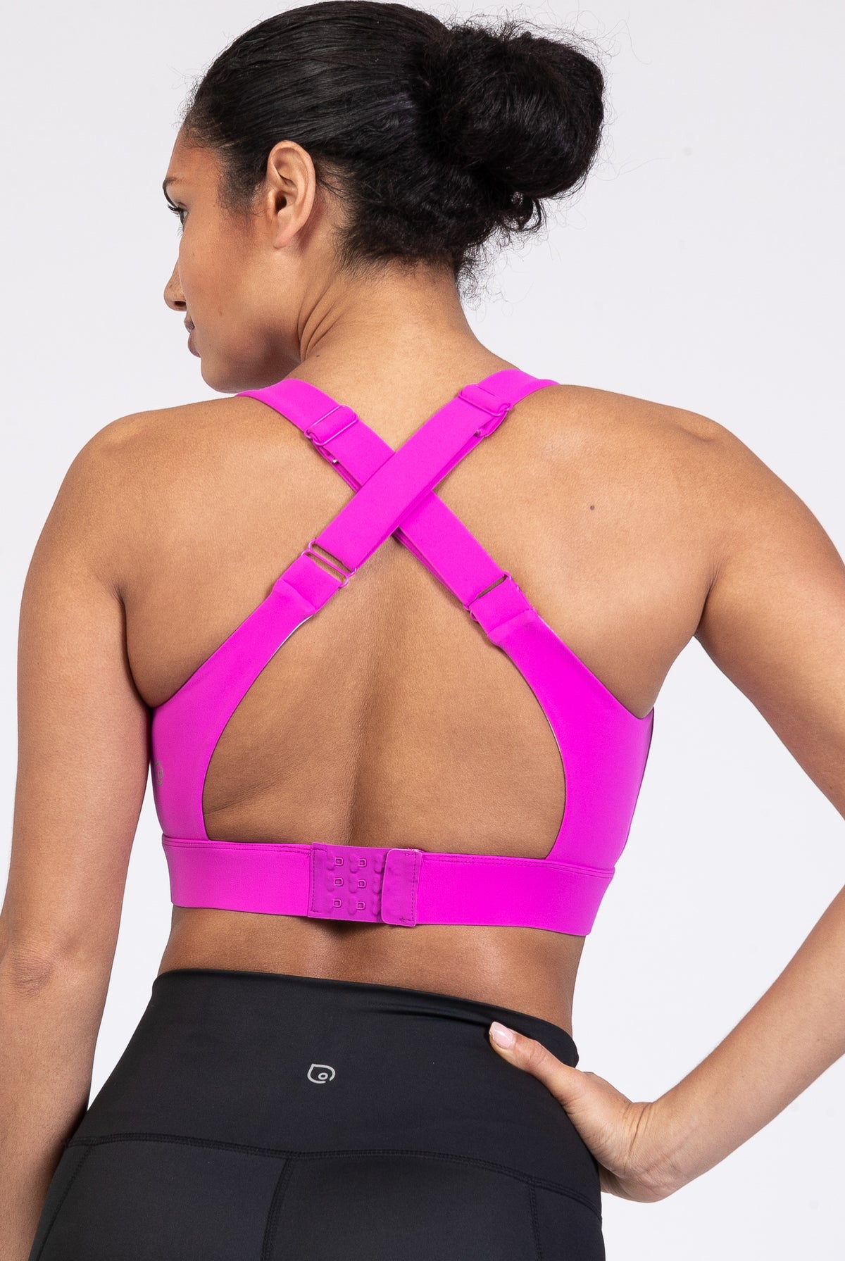 Venice 3 High Impact nursing sports bra for DDD cup, big chested, dragon fruit, Sweat and Milk