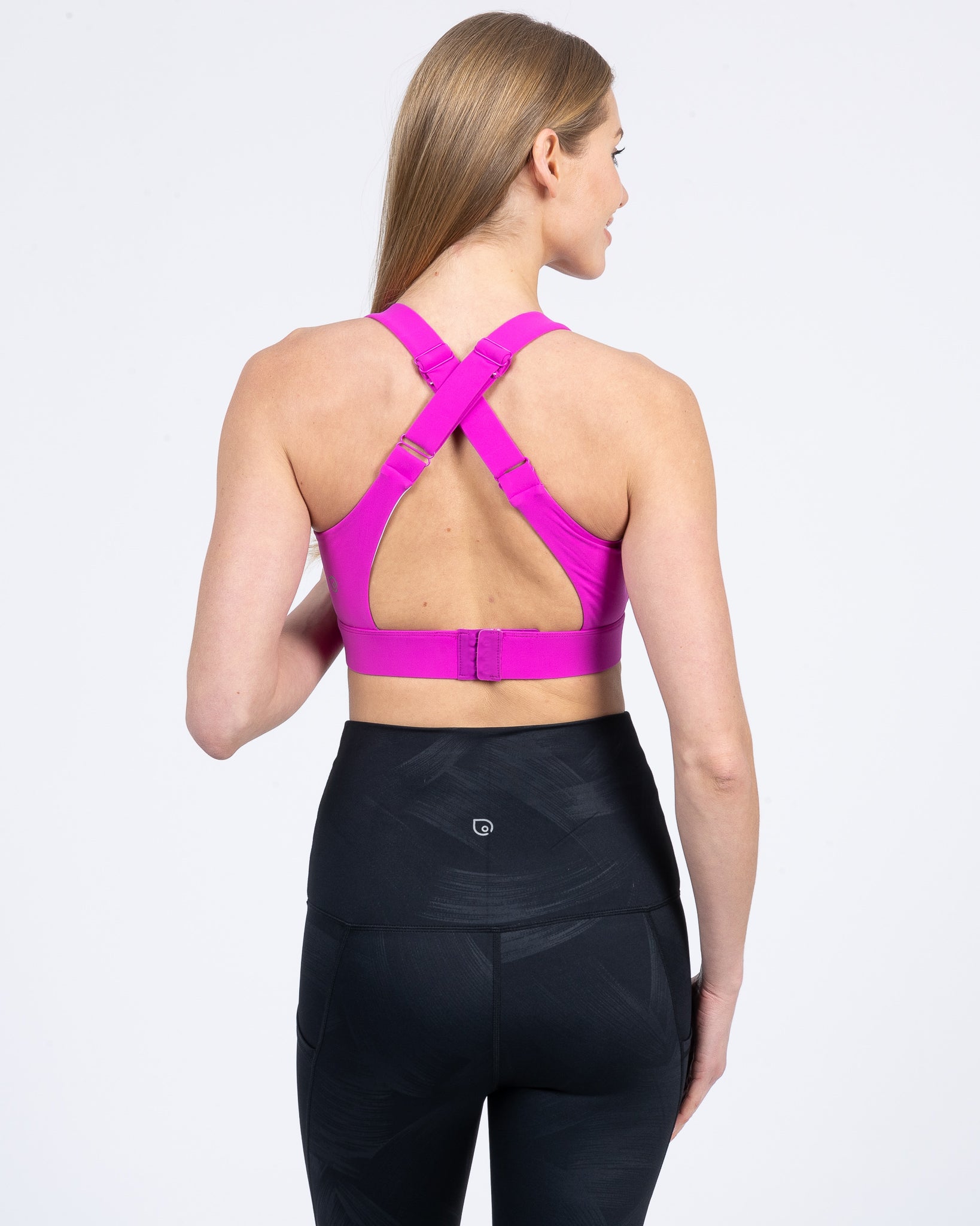 Venice 3 High Impact nursing sports bra for DDD cup, big chested, dragon fruit, Sweat and Milk