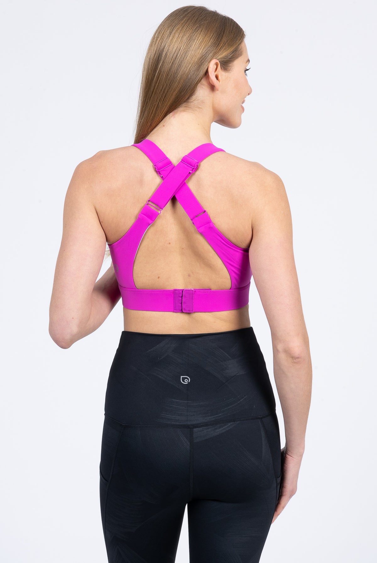 Venice 3 High Impact nursing sports bra for DDD cup, big chested, dragon fruit, Sweat and Milk