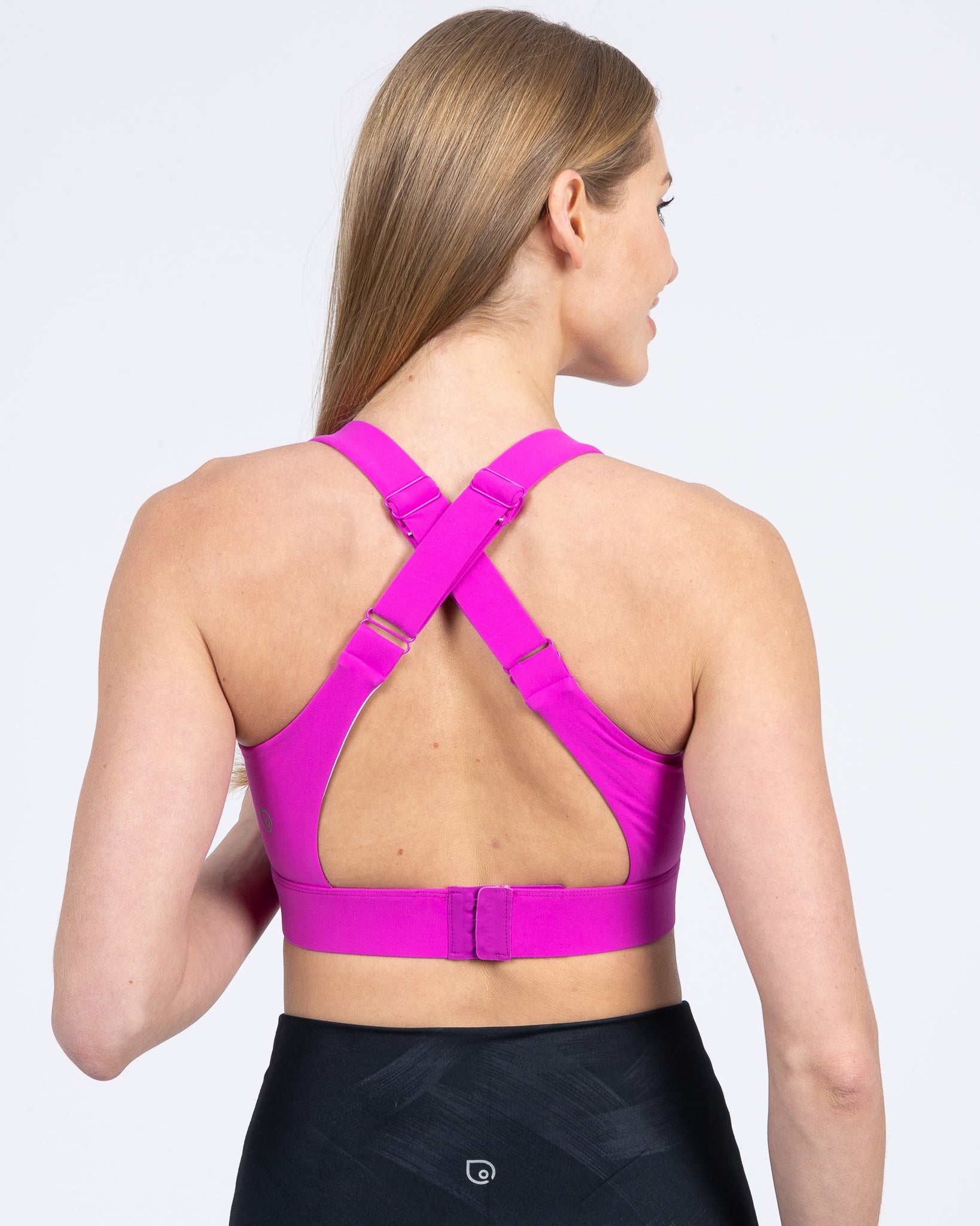 Venice 3 High Impact nursing sports bra for DDD cup, big chested, dragon fruit, Sweat and Milk