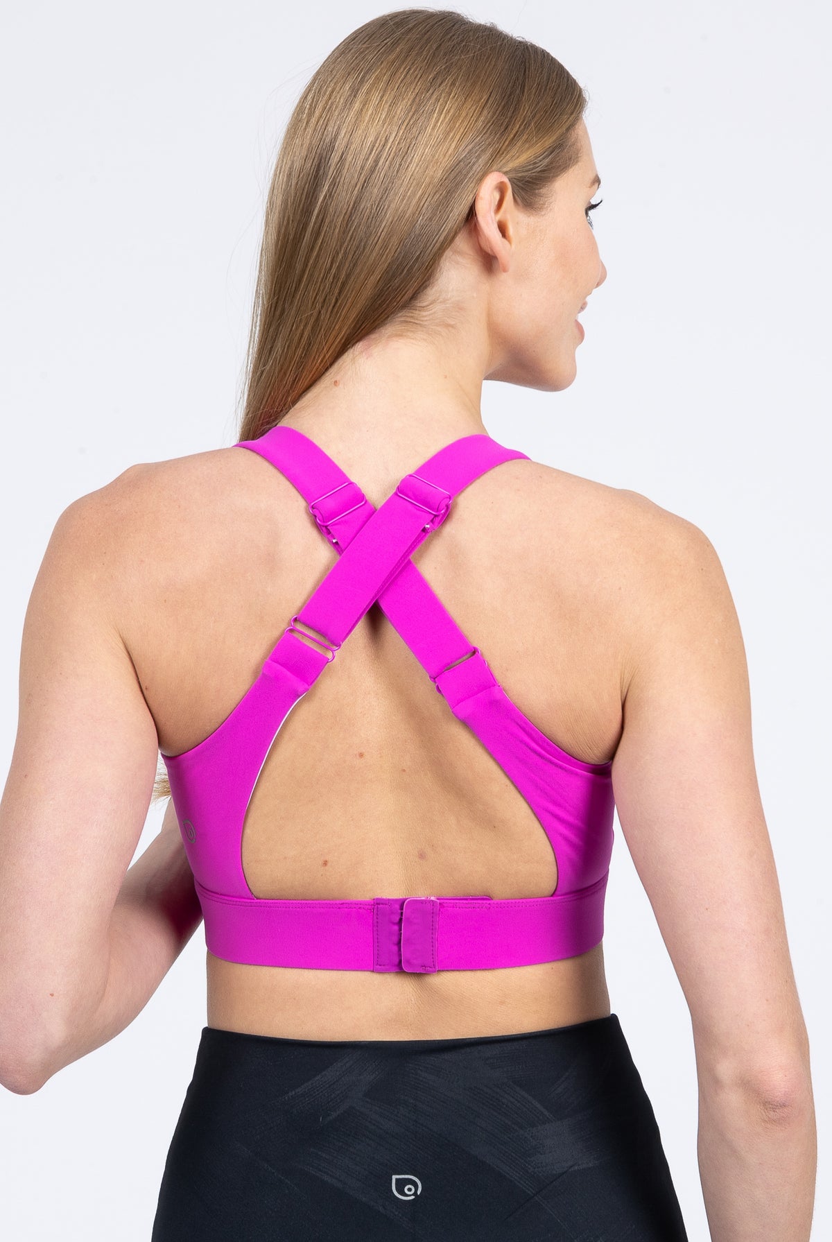 Venice 3 High Impact nursing sports bra for DDD cup, big chested, dragon fruit, Sweat and Milk