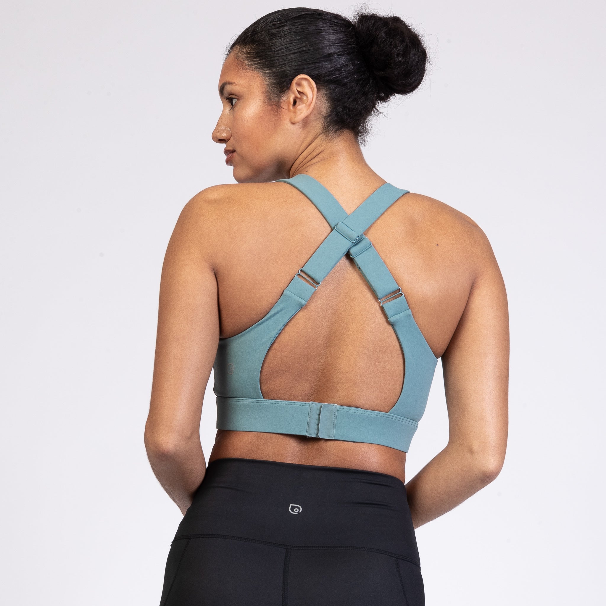 Venice 3 high impact nursing and pumping sports bra, DDD cup, seagrass, Sweat and Milk