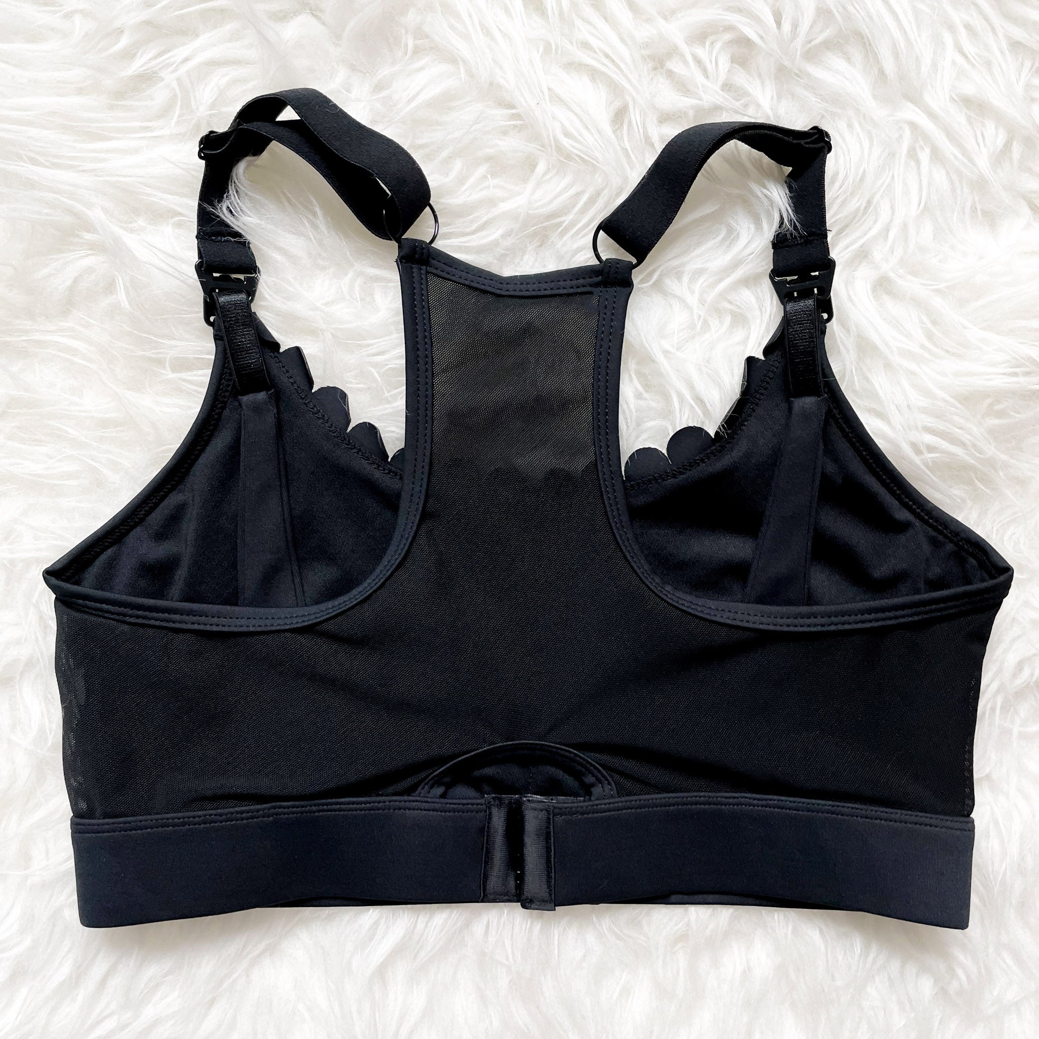 Lucie Nursing Sports Bra, High Impact, Supportive, largest chest, running, black