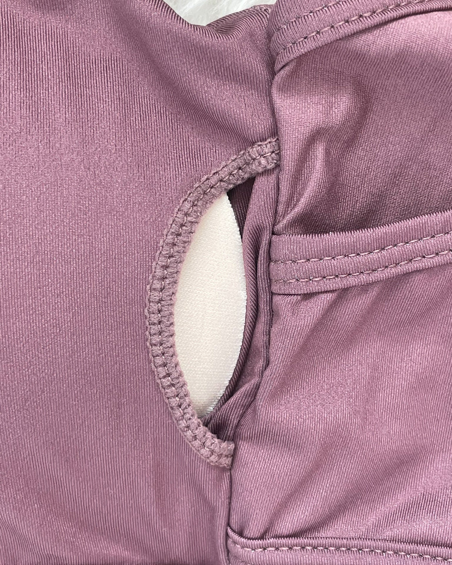 Capucine 2 nursing and hands free pumping nursing sports bra, high impact, high coverage, Smoky Plum - Sweat and Milk