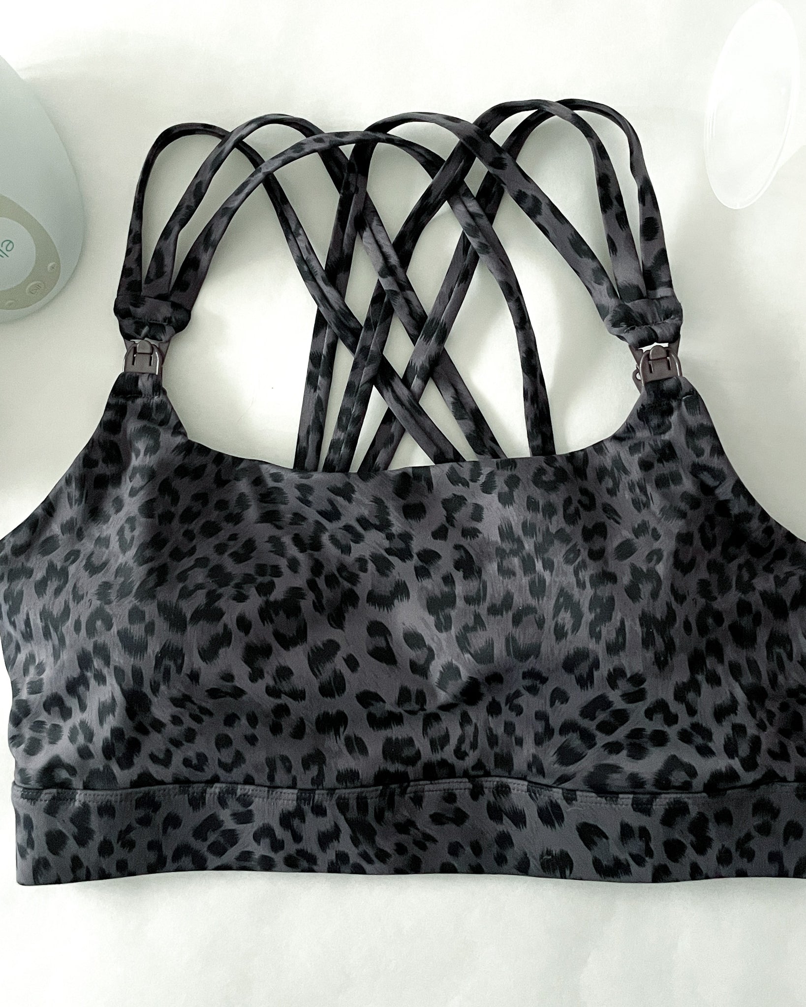 Chloe 4 high impact running nursing & pumping sports bra, high coverage, strappy back, A-G cups, sweat and milk