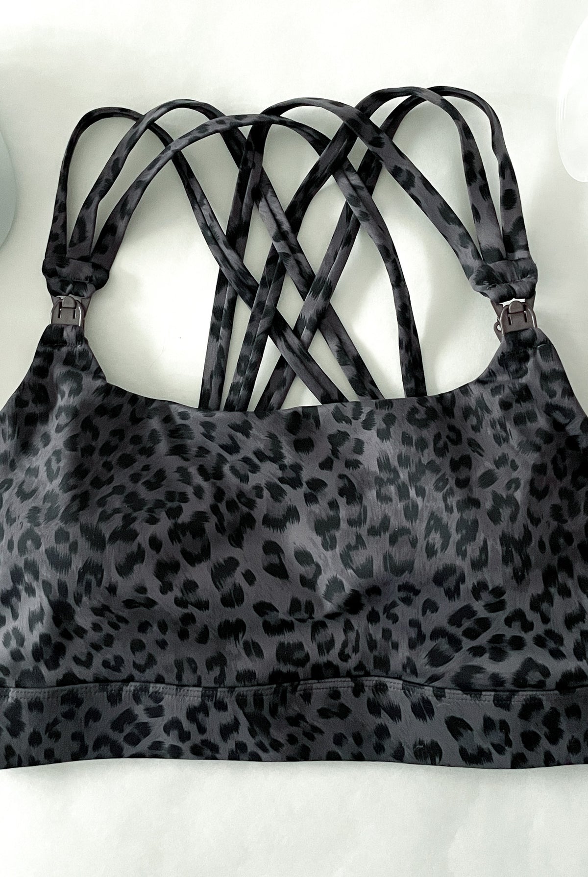 Chloe 4 high impact running nursing & pumping sports bra, high coverage, strappy back, A-G cups, sweat and milk