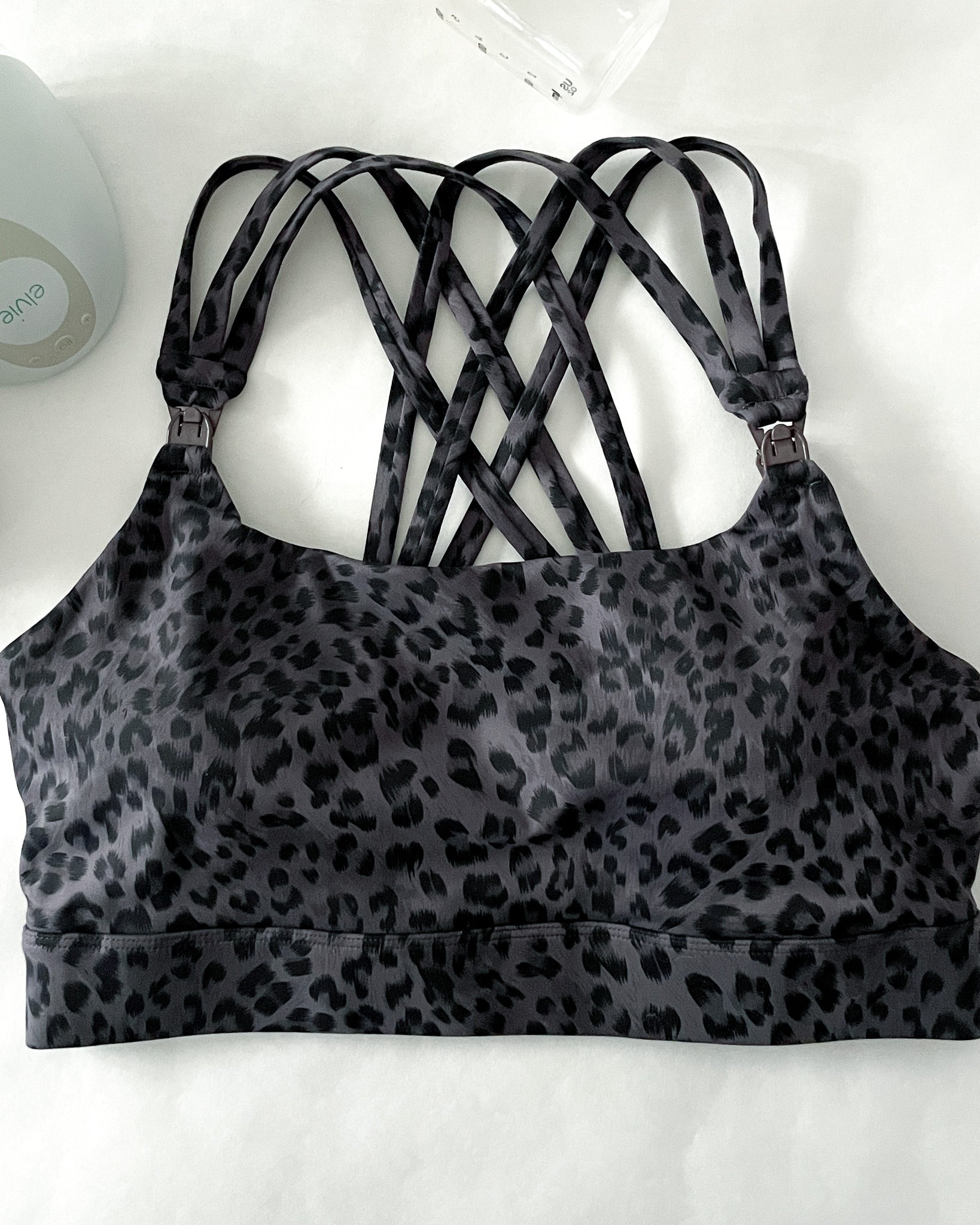 Chloe 4 high impact running nursing & pumping sports bra, high coverage, strappy back, A-G cups, sweat and milk