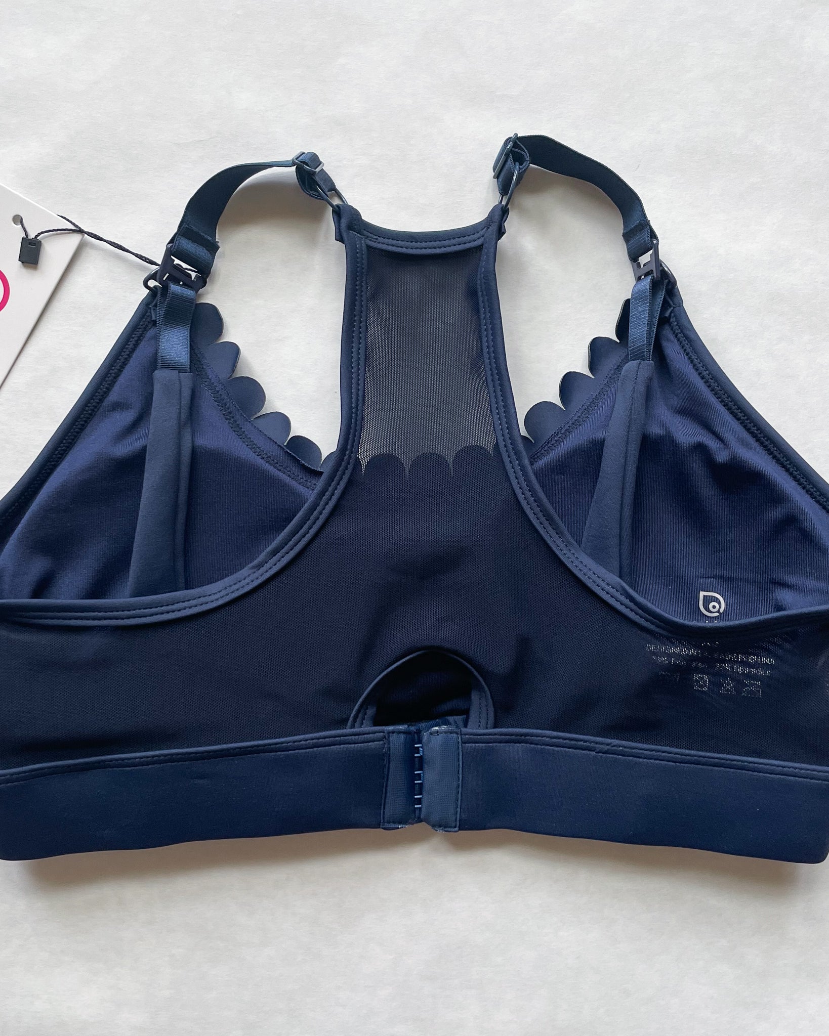 Lucie Nursing Sports Bra, High Impact, Supportive, largest chest, running, navy, Sweat and Milk