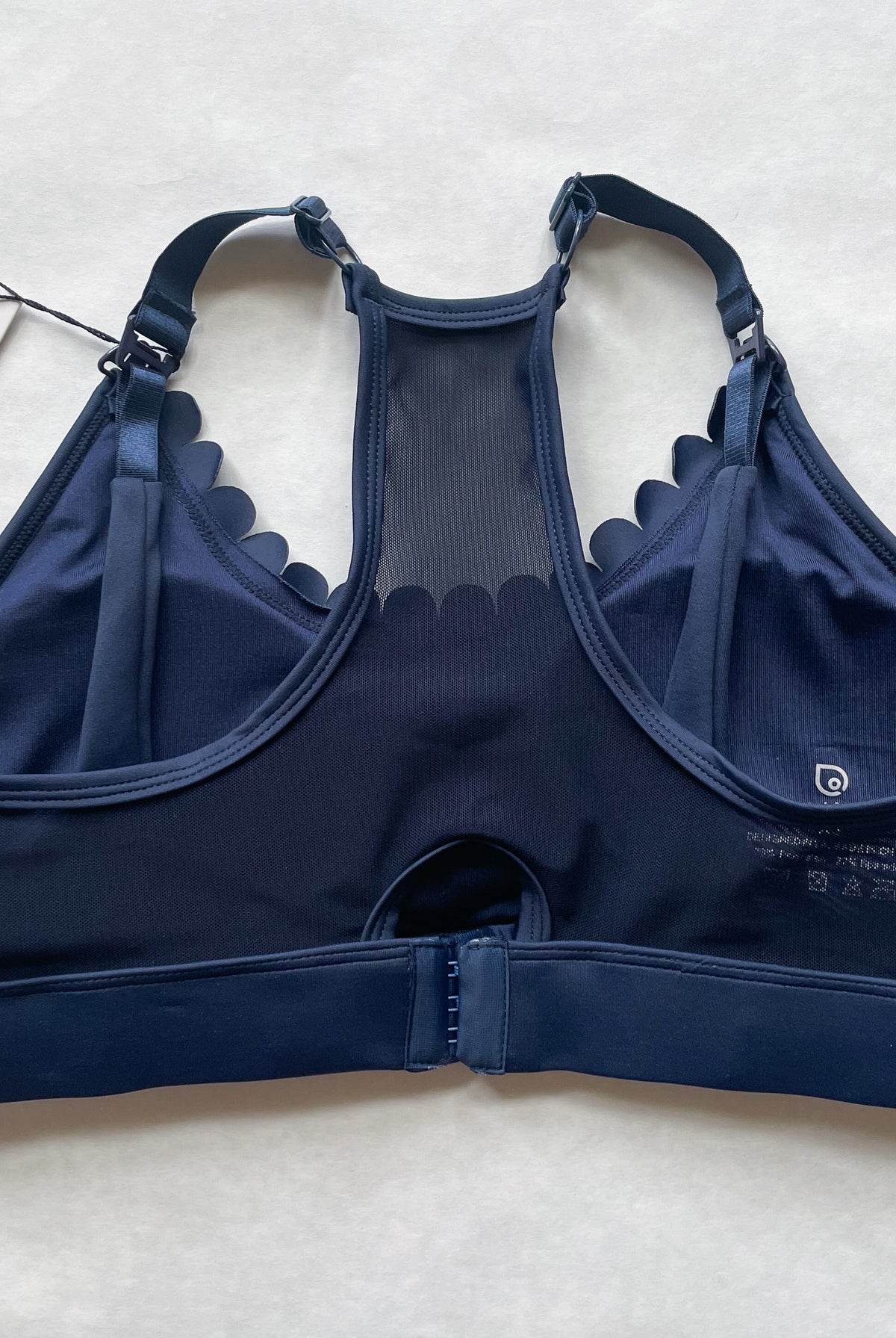 Lucie Nursing Sports Bra, High Impact, Supportive, largest chest, running, navy, Sweat and Milk