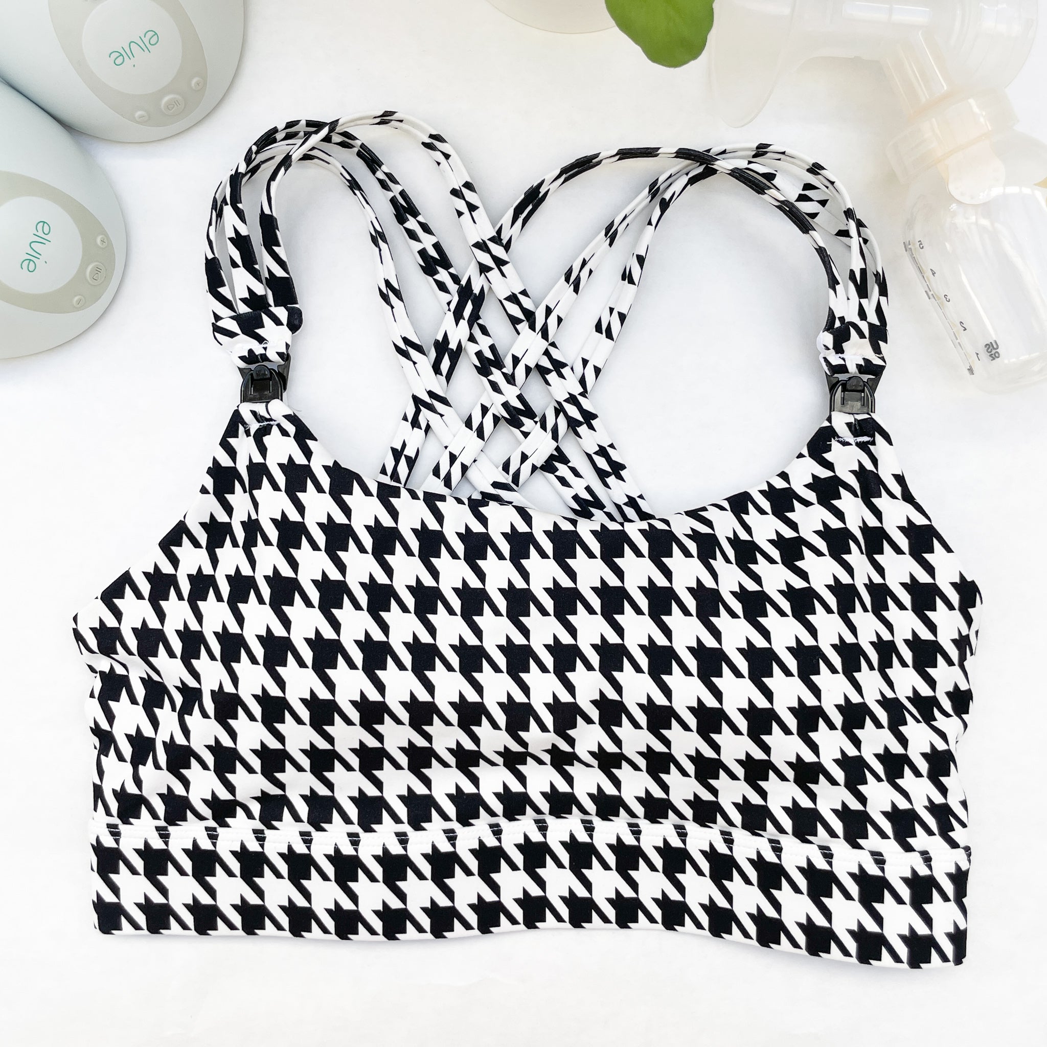 Chloe 4 running high impact nursing & pumping sports bra, large chest, big cups, sweat and milk