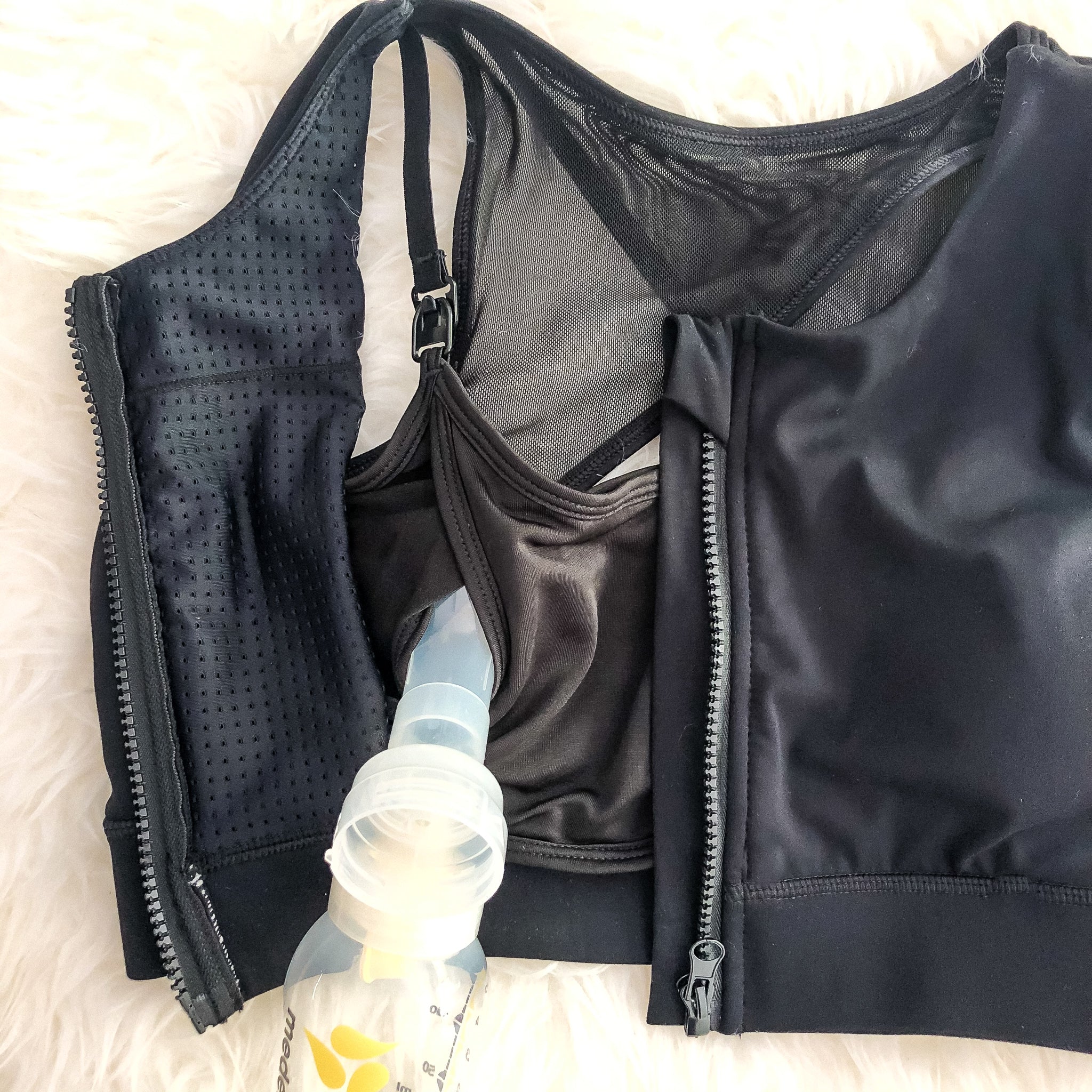 Capucine 2 nursing and hands free pumping nursing sports bra, high impact, high coverage - Sweat and Milk
