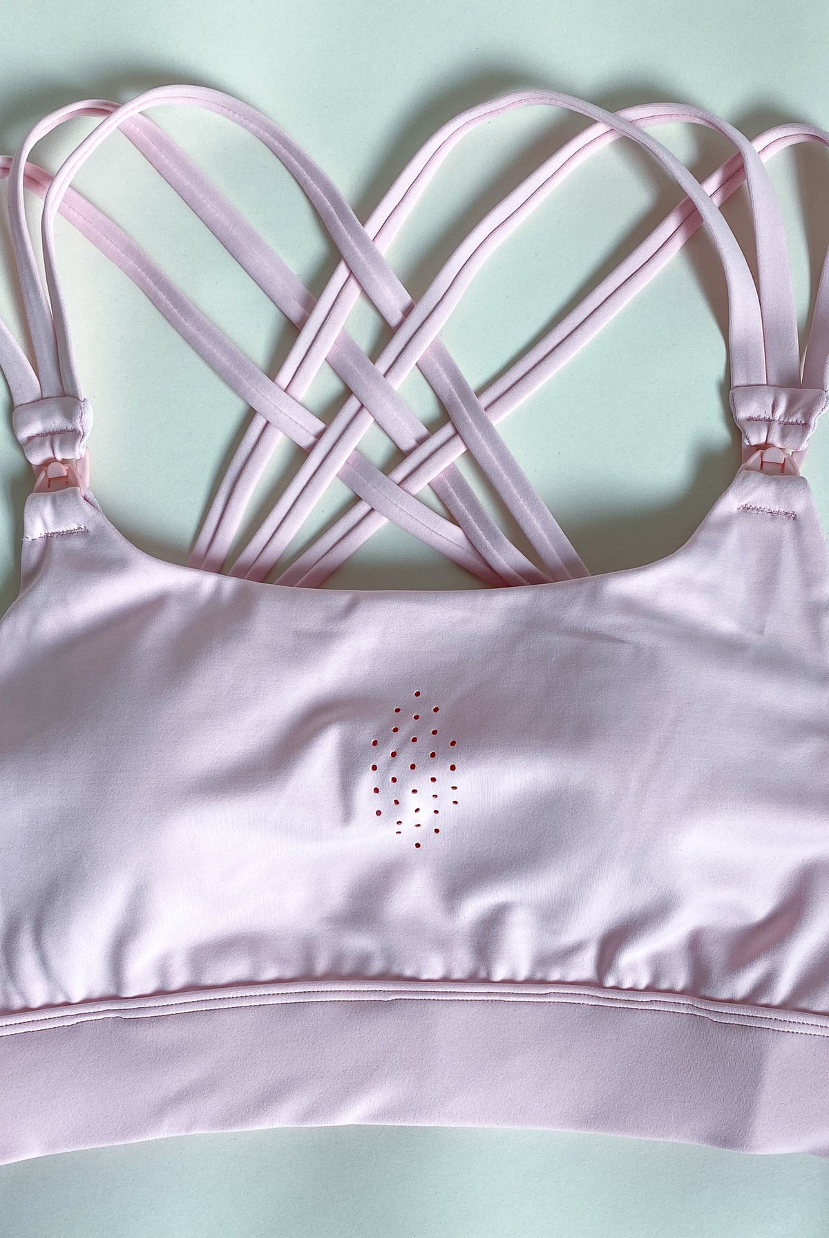 Chloe 3 Running Nursing Sports Bra, strappy back, high impact, stylish, blush