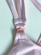 Chloe 3 Running Nursing Sports Bra, strappy back, high impact, stylish, blush