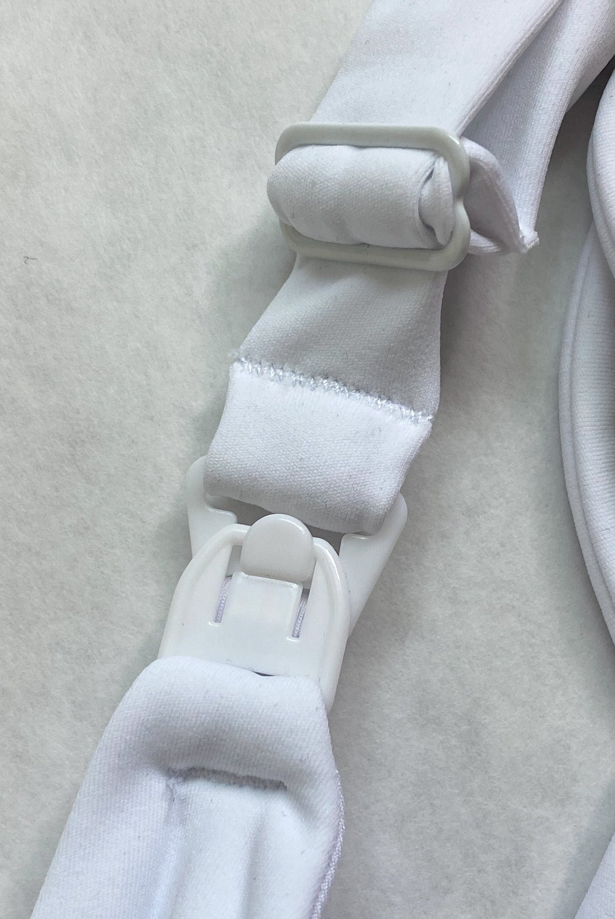 Nursing Sports Bra, strappy, white, Adjustable straps, Oceane 2 - Sweat and Milk LLC