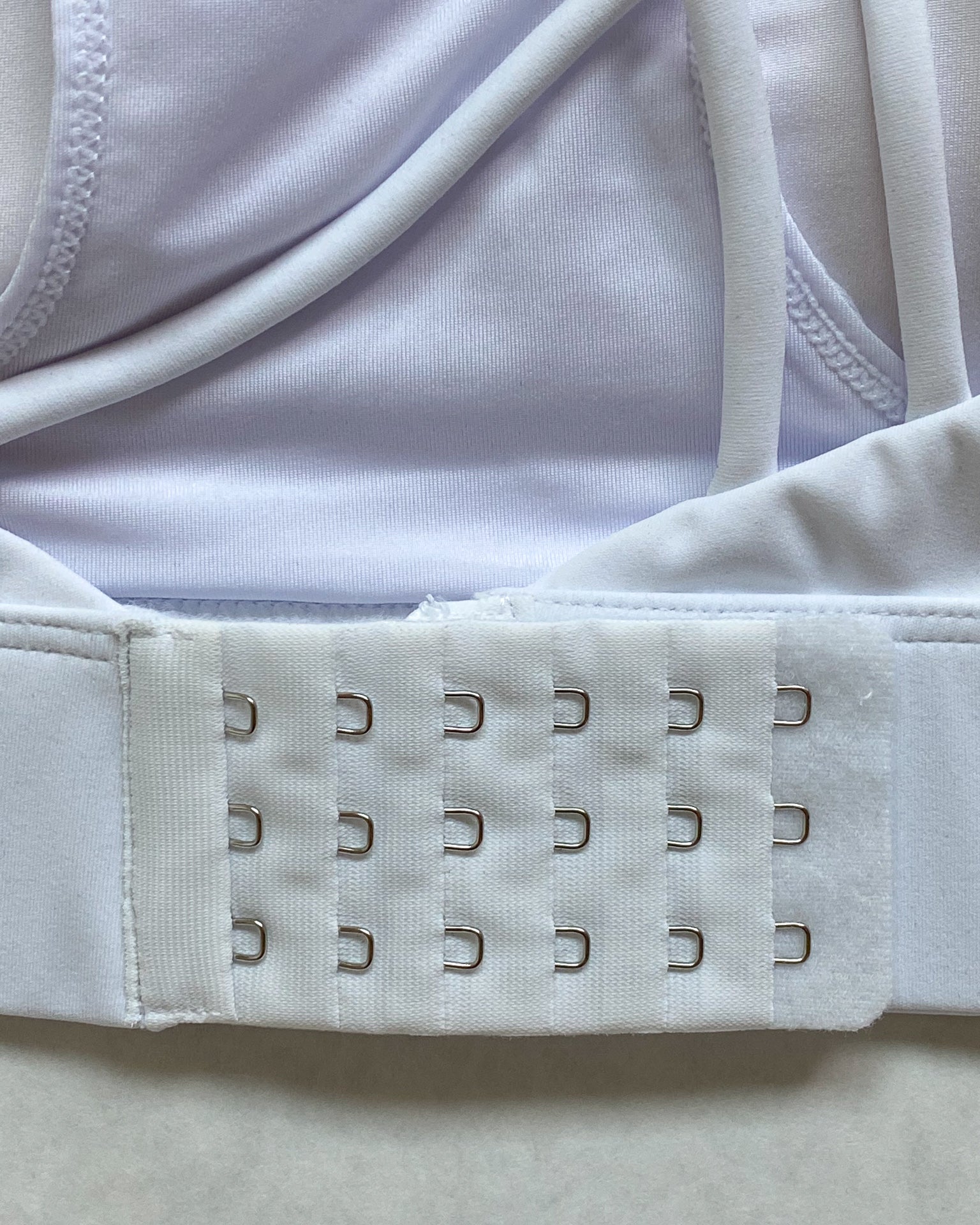 Nursing Sports Bra, strappy, white, Adjustable straps, Oceane 2 - Sweat and Milk LLC